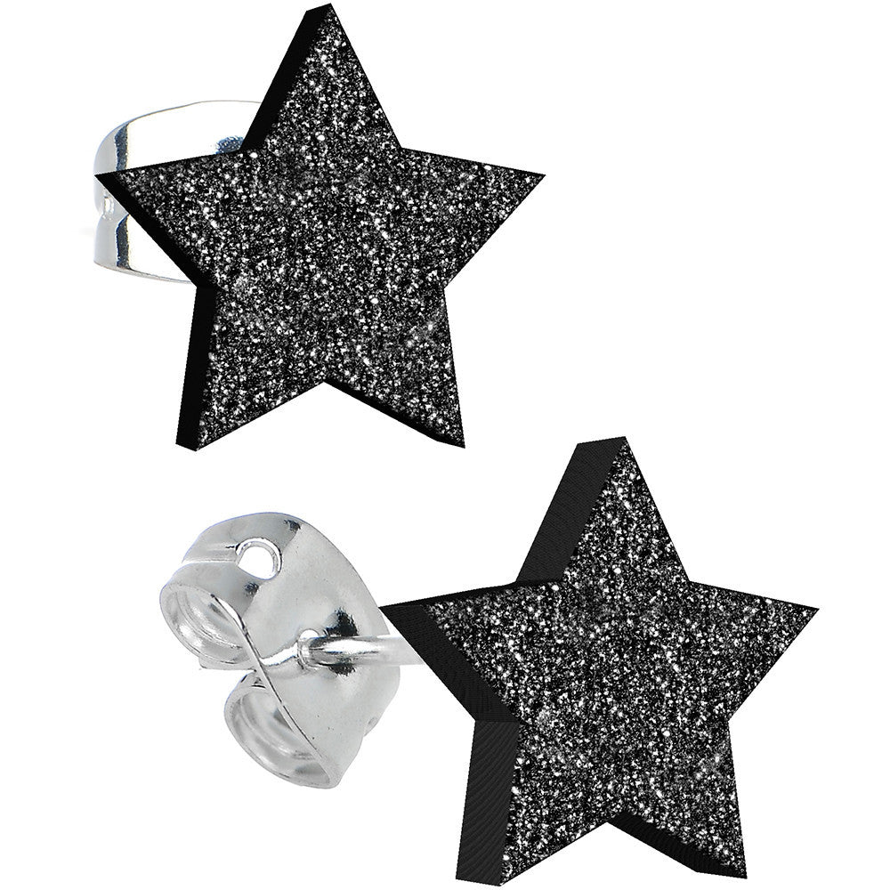 stainless steel star earrings minimalist