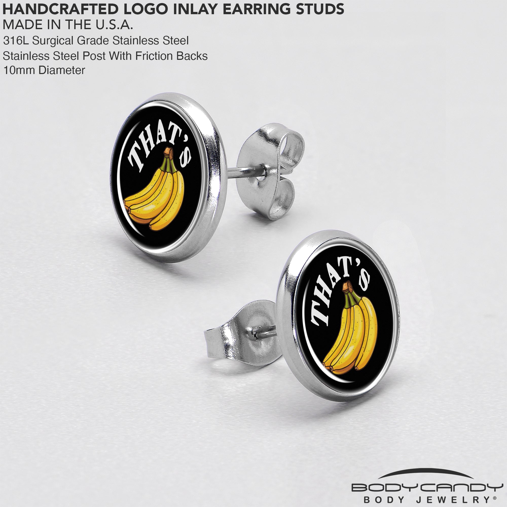 That is Bananas Stud Earrings with vibrant design