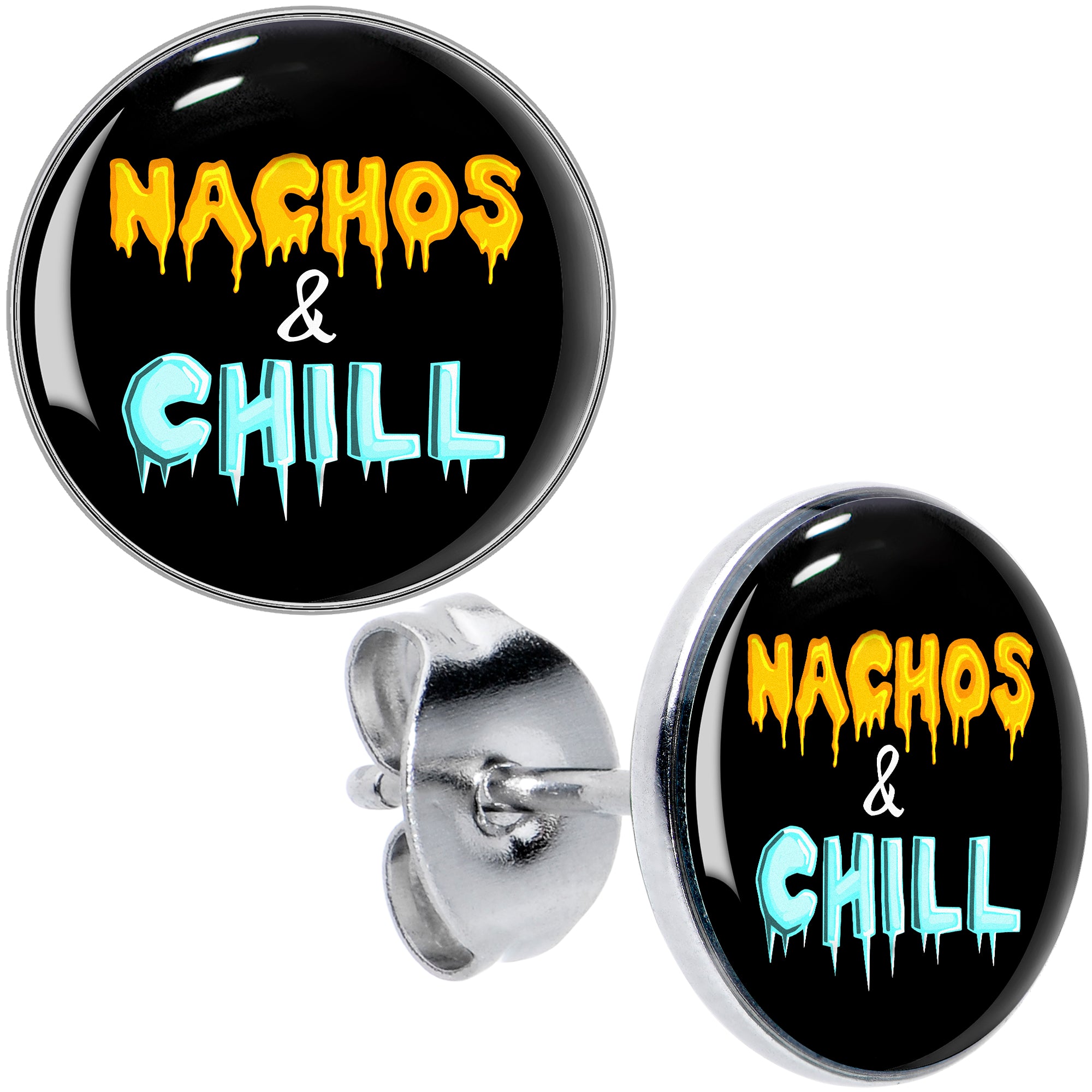 Nachos and Chill Stud Earrings