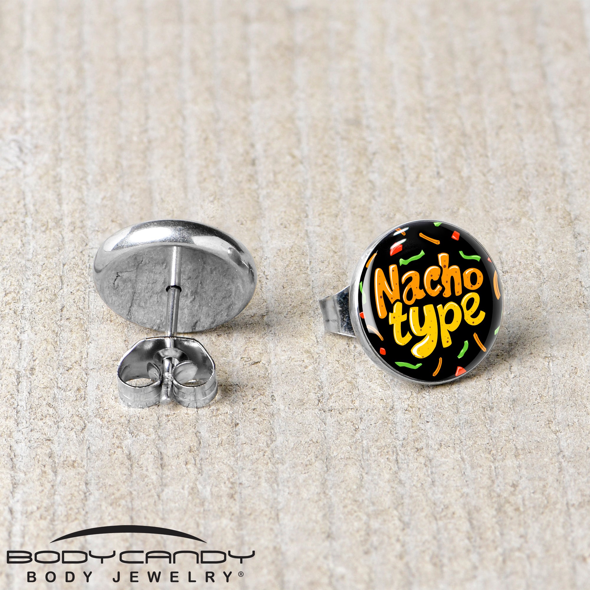 Unique Nacho Stud Earrings