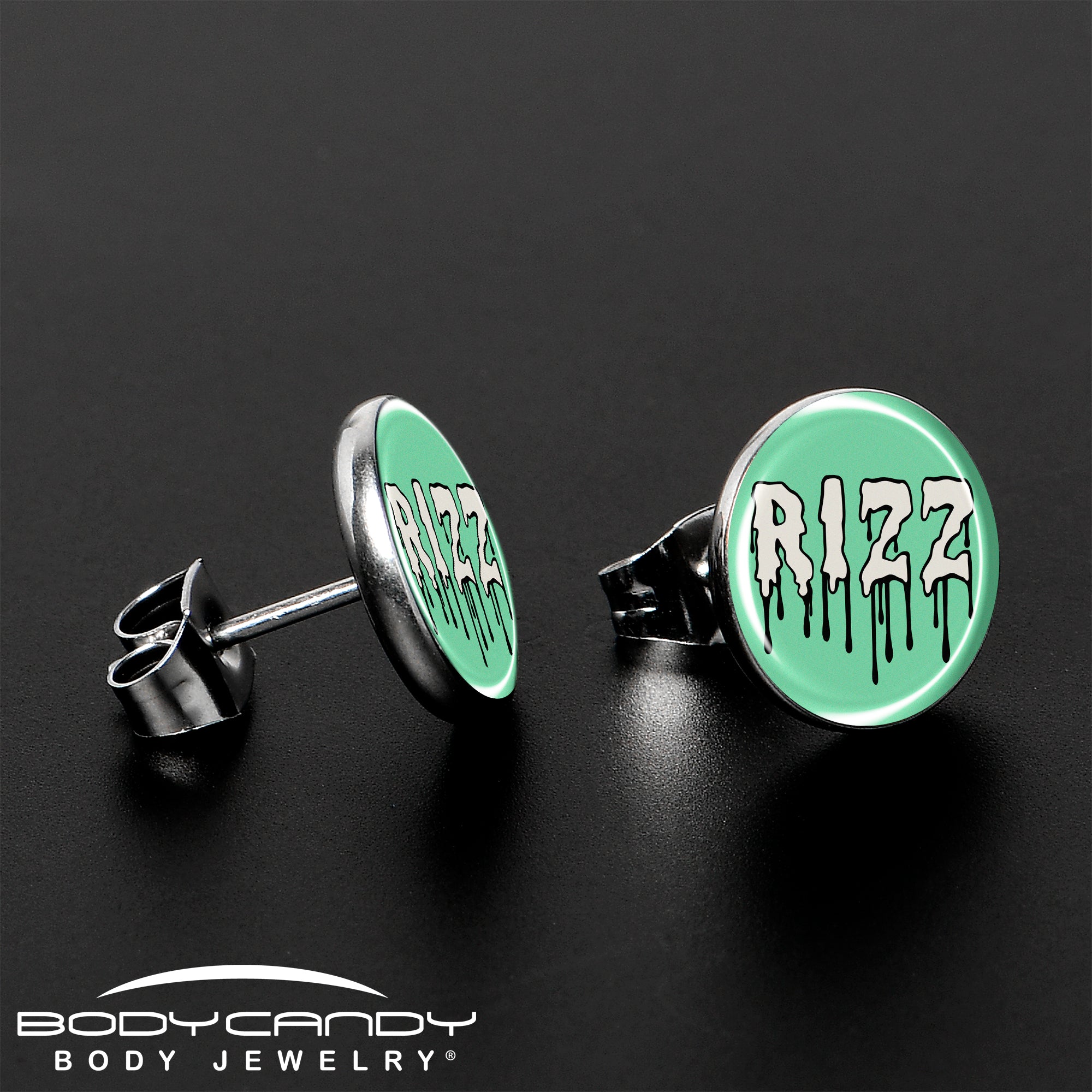 RIZZ Stainless Steel Stud Earrings stylish jewelry