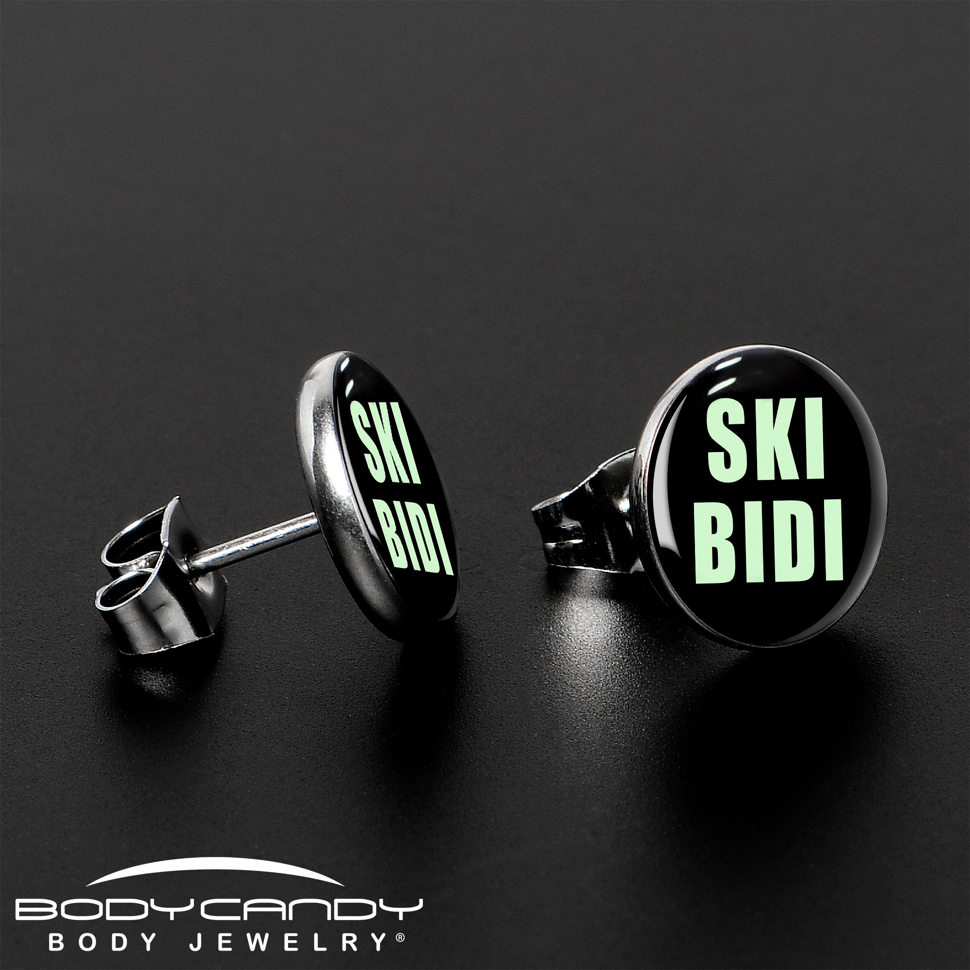 SKIBIDI Stainless Steel Stud Earrings stylish jewelry