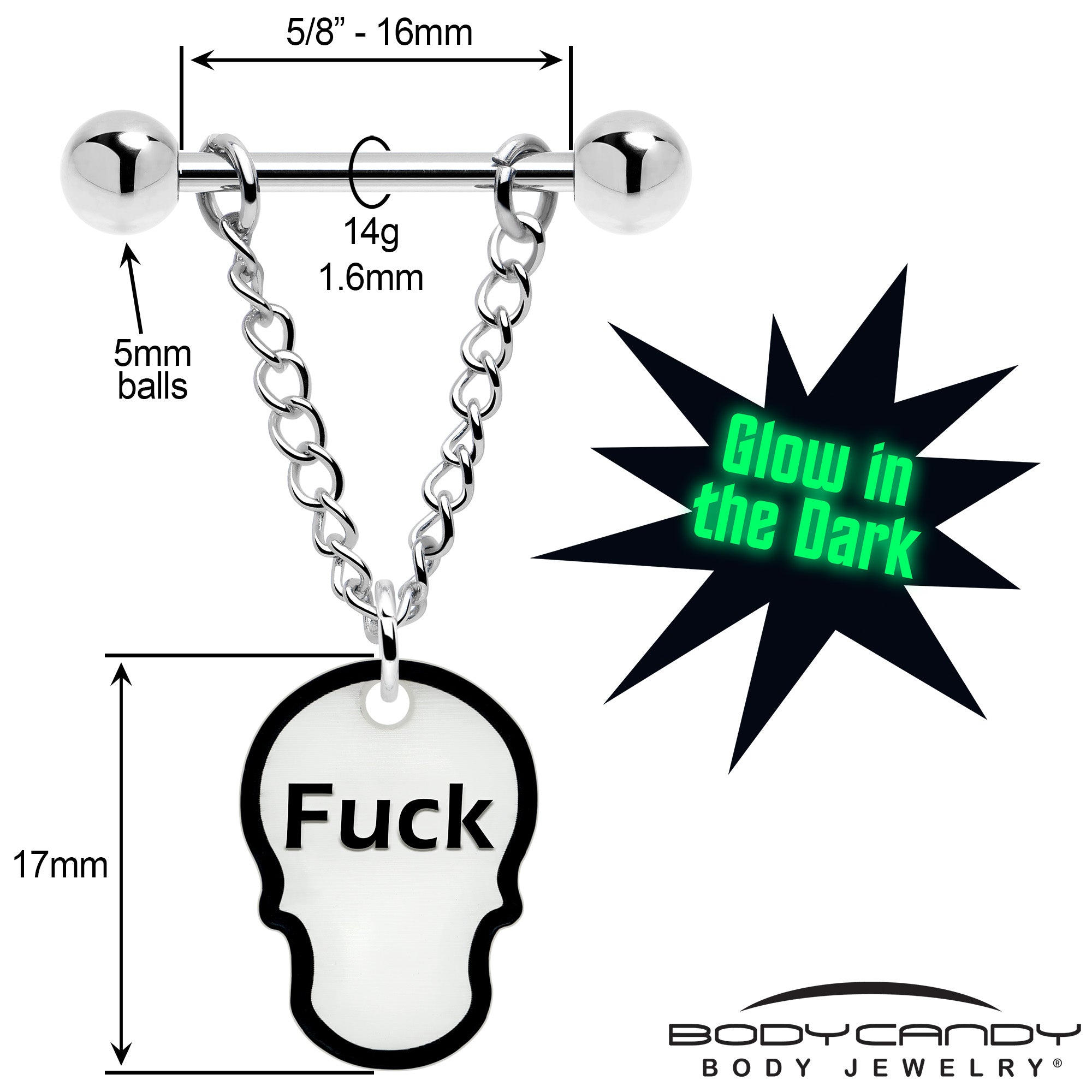 Stainless Steel Fuck Me Shark Nipple Piercing Set