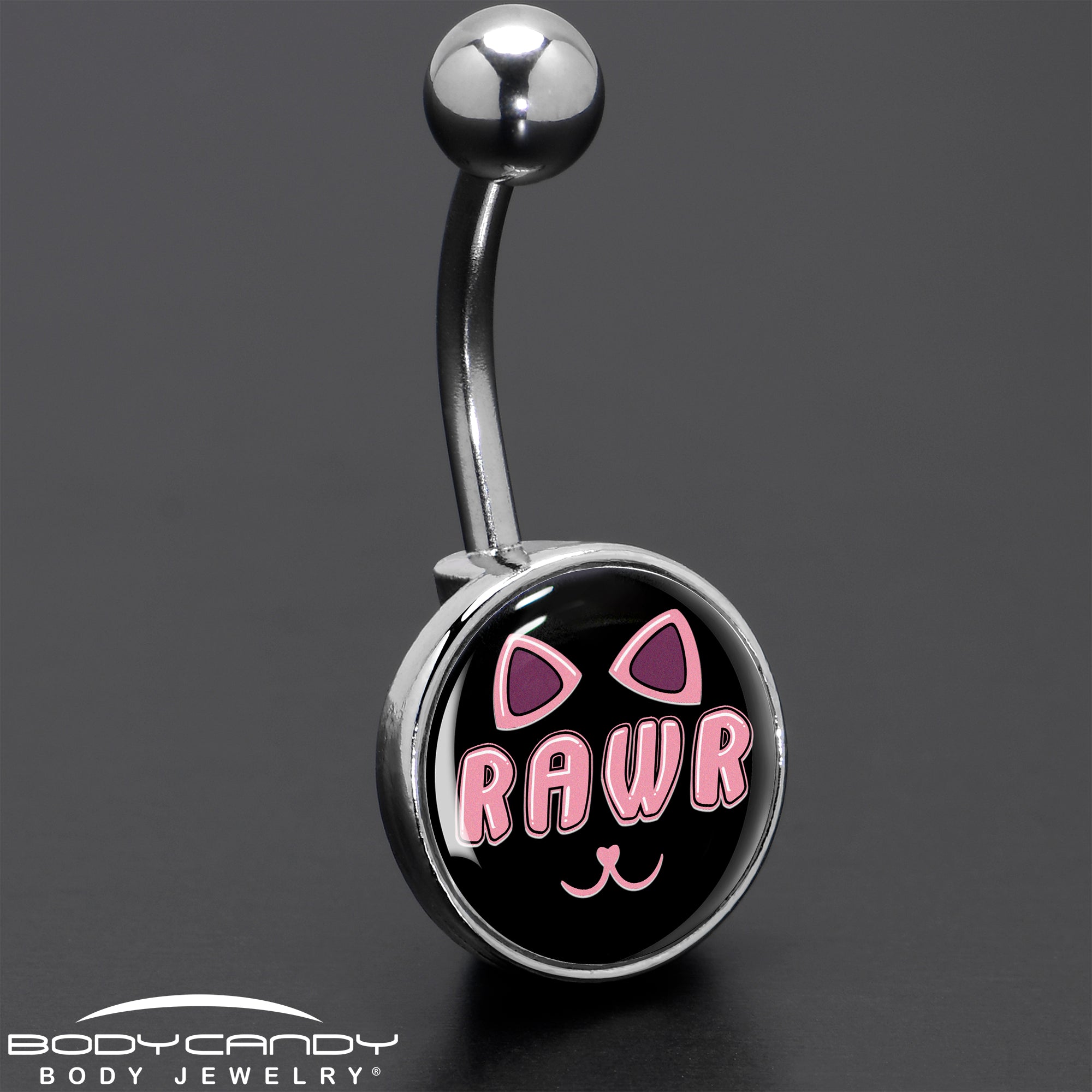 RAWR Kitty Cat Belly Ring by Onyx O