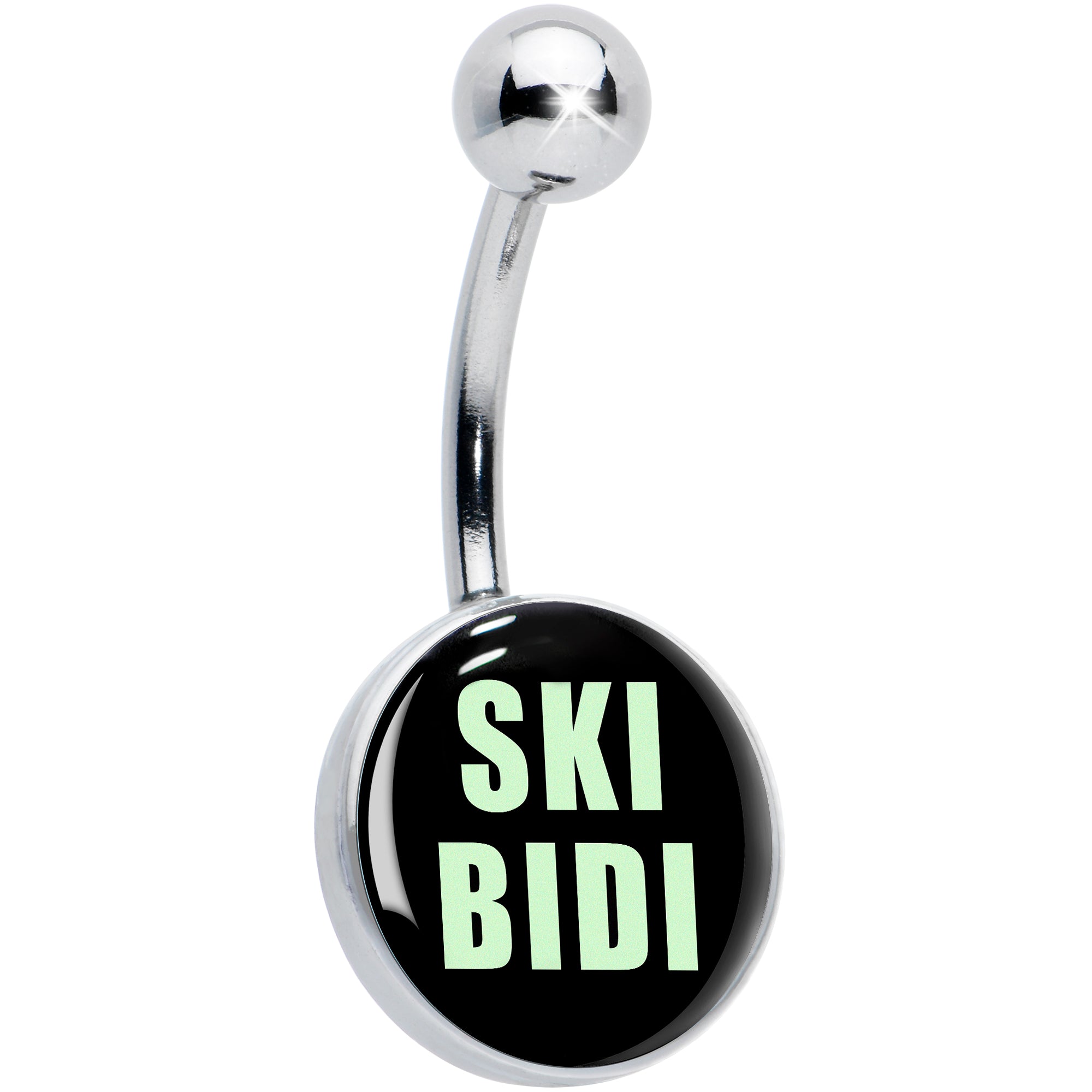 SKIBIDI Hypoallergenic Stainless Steel Belly Ring