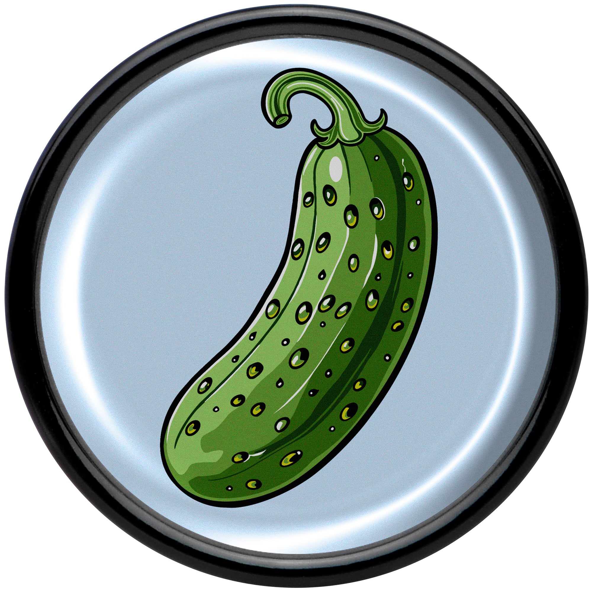 Green Pickle Black Acrylic Saddle Plug Set by Onyx O