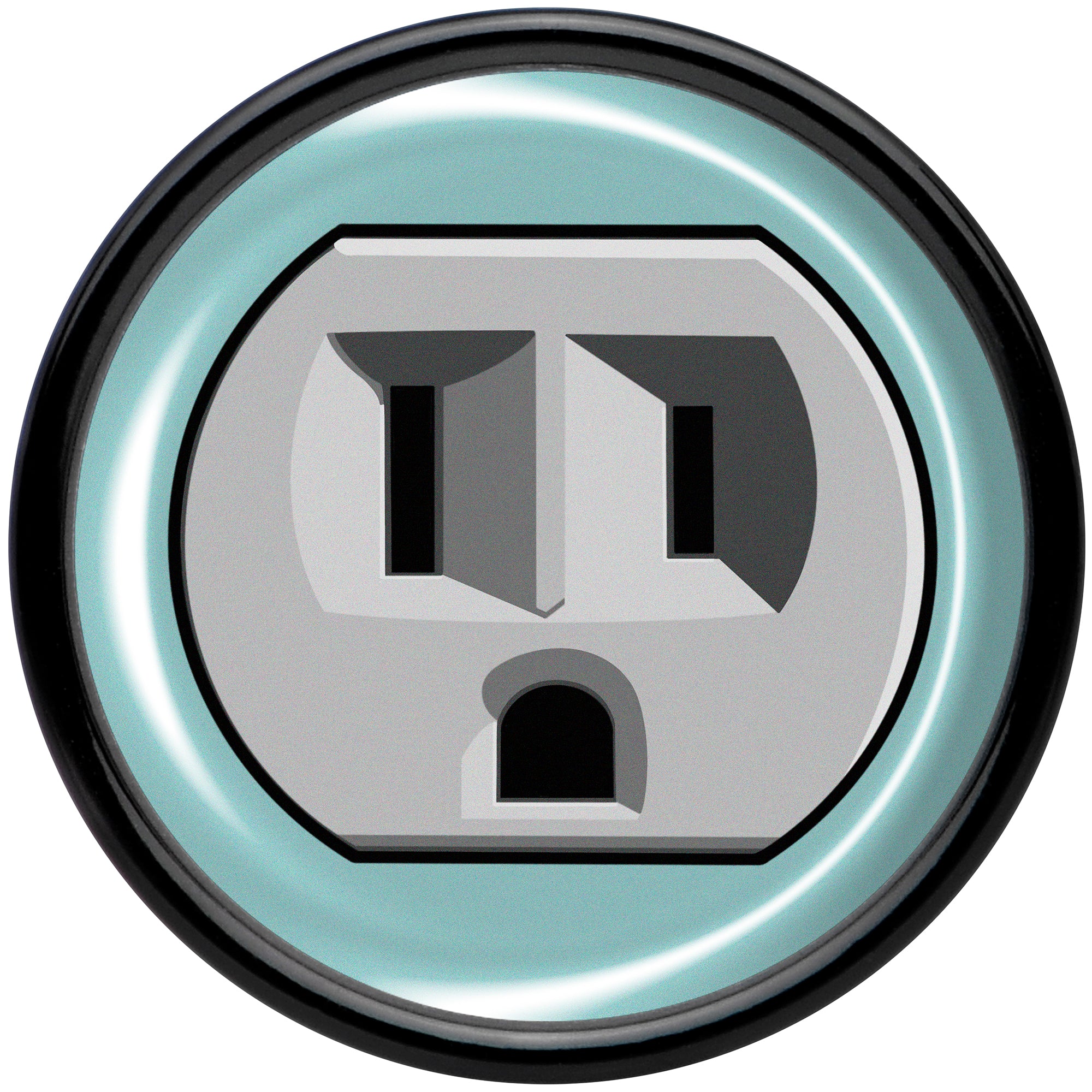 0G Frowning Plug OutletBlack Acrylic Saddle Plug Set by Onyx O