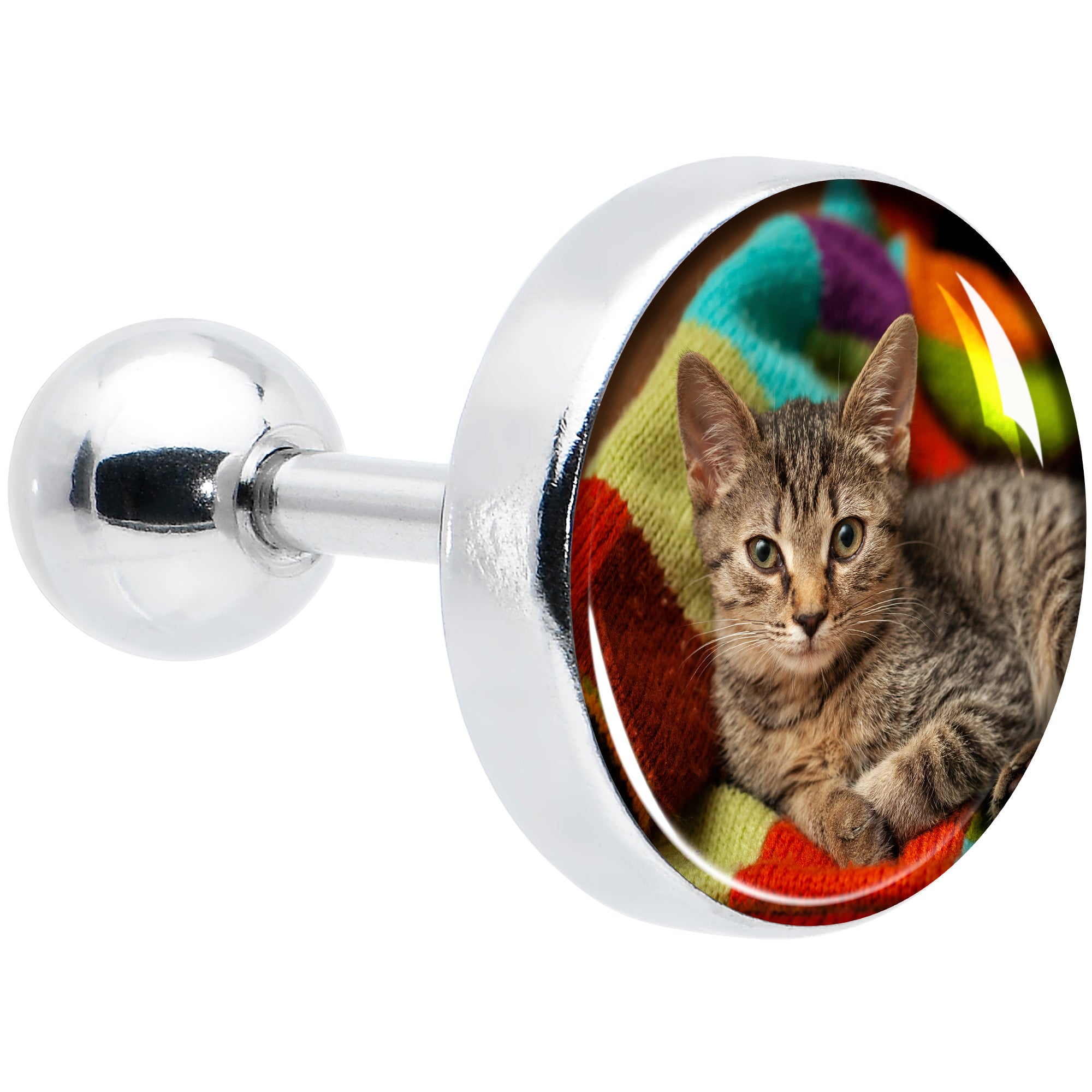 Custom Full Color Photo Tragus Cartilage Earring