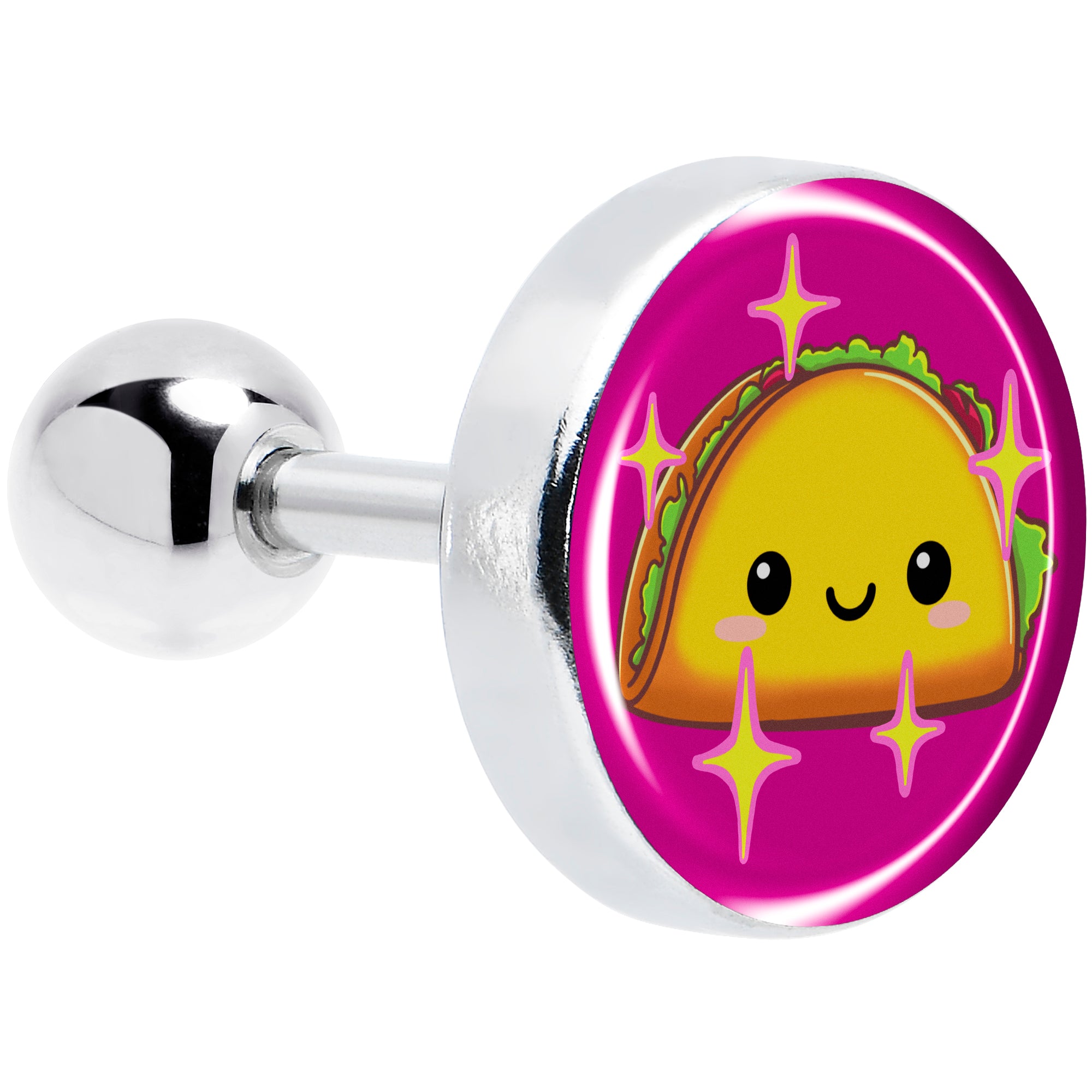 16 Gauge 1/4 Mexican Fiesta Taco Tragus Cartilage Earring