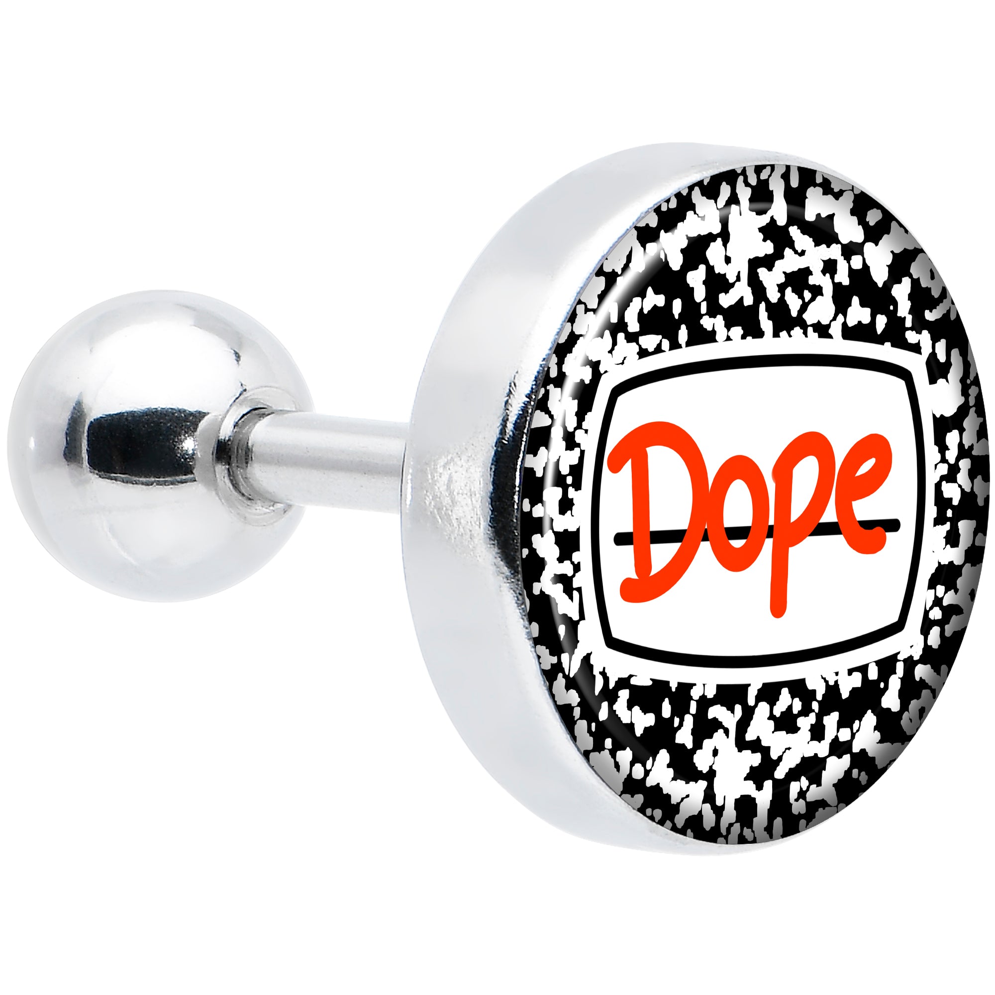 16G 1/4 Dope Composition Notebook Tragus Cartilage Earring by Onyx O