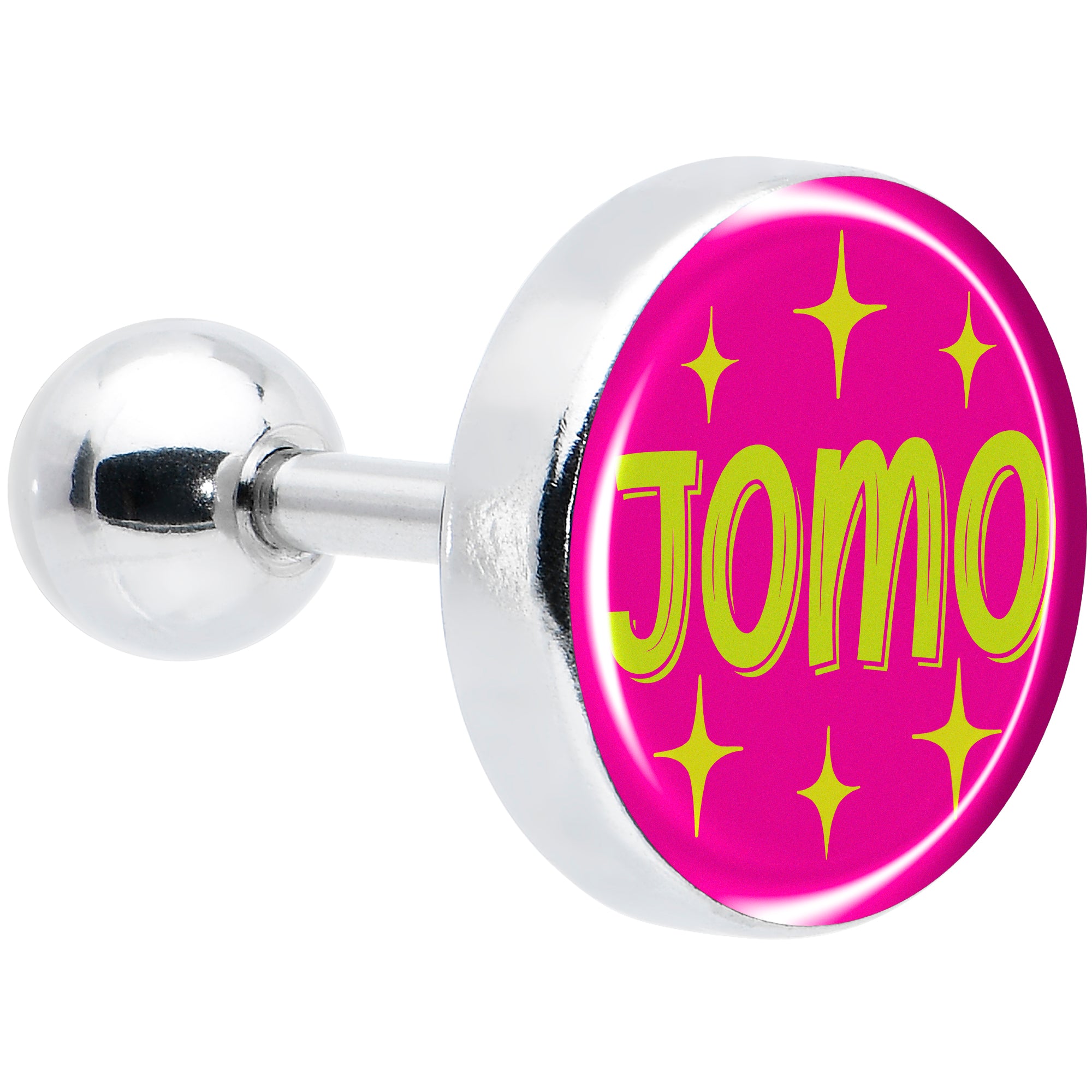 16G 1/4 Pink JOMO Tragus Cartilage Earring by Onyx O