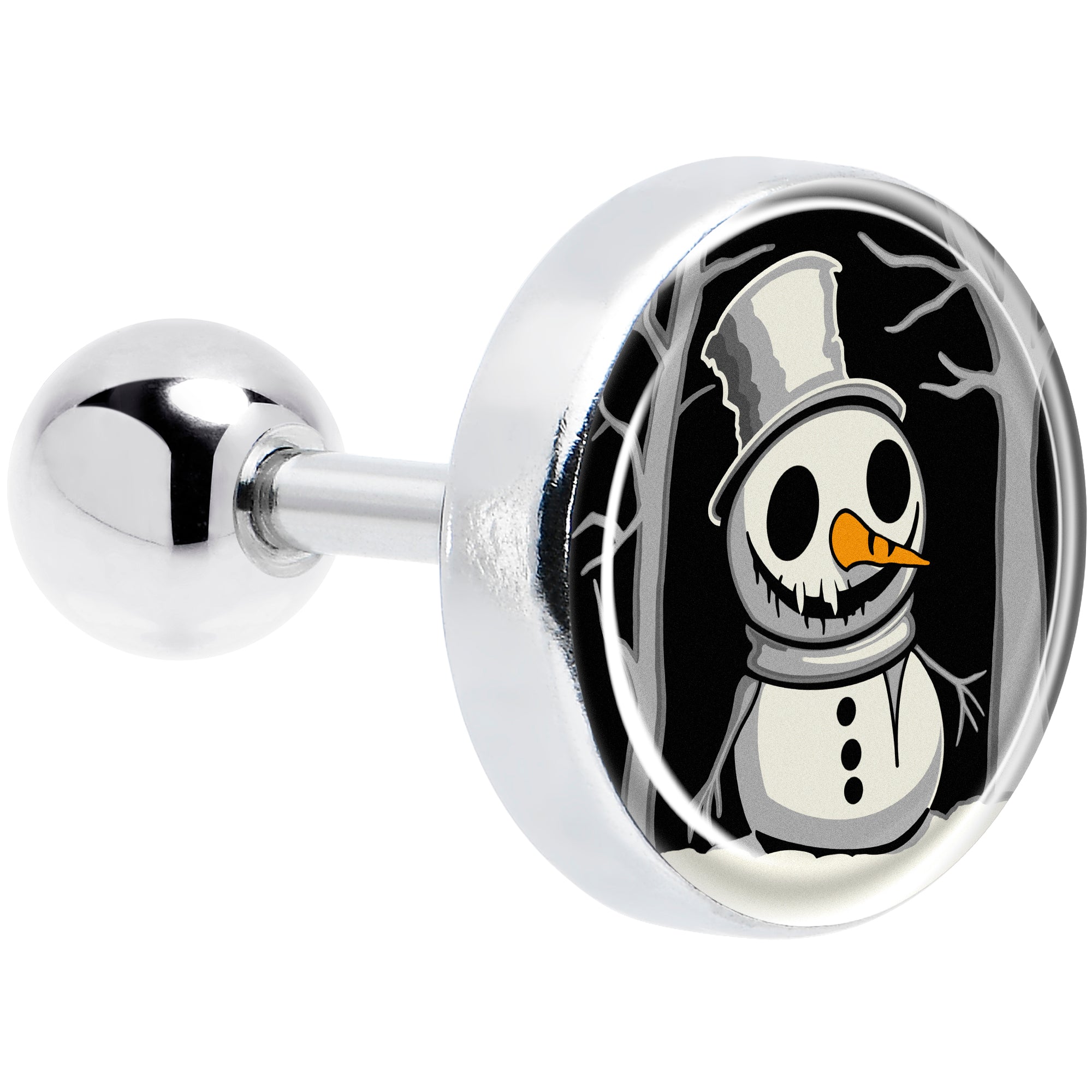 Christmas Holiday Spooky Snowman Tragus Cartilage Earring