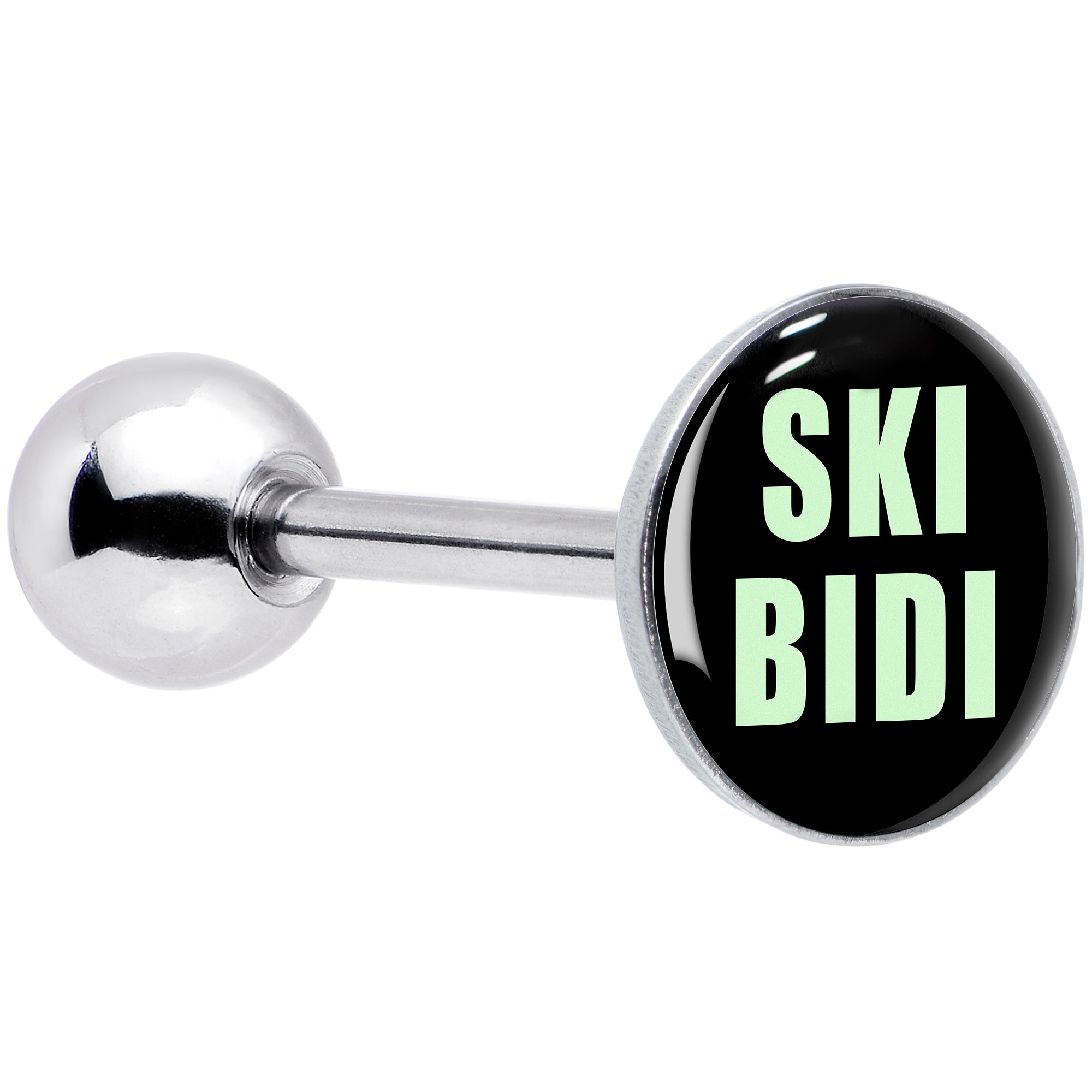 SKIBIDI Barbell Tongue Ring by Onyx O