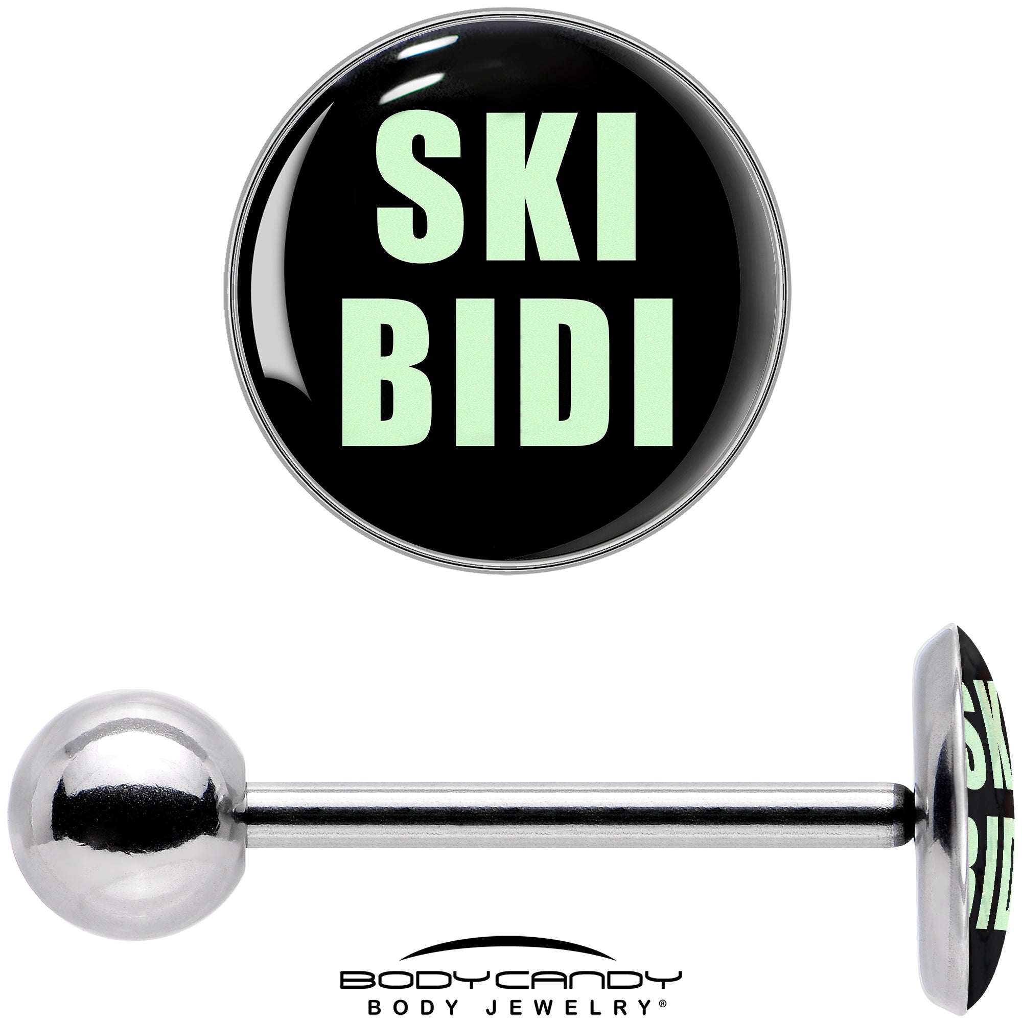 SKIBIDI Barbell Tongue Ring by Onyx O