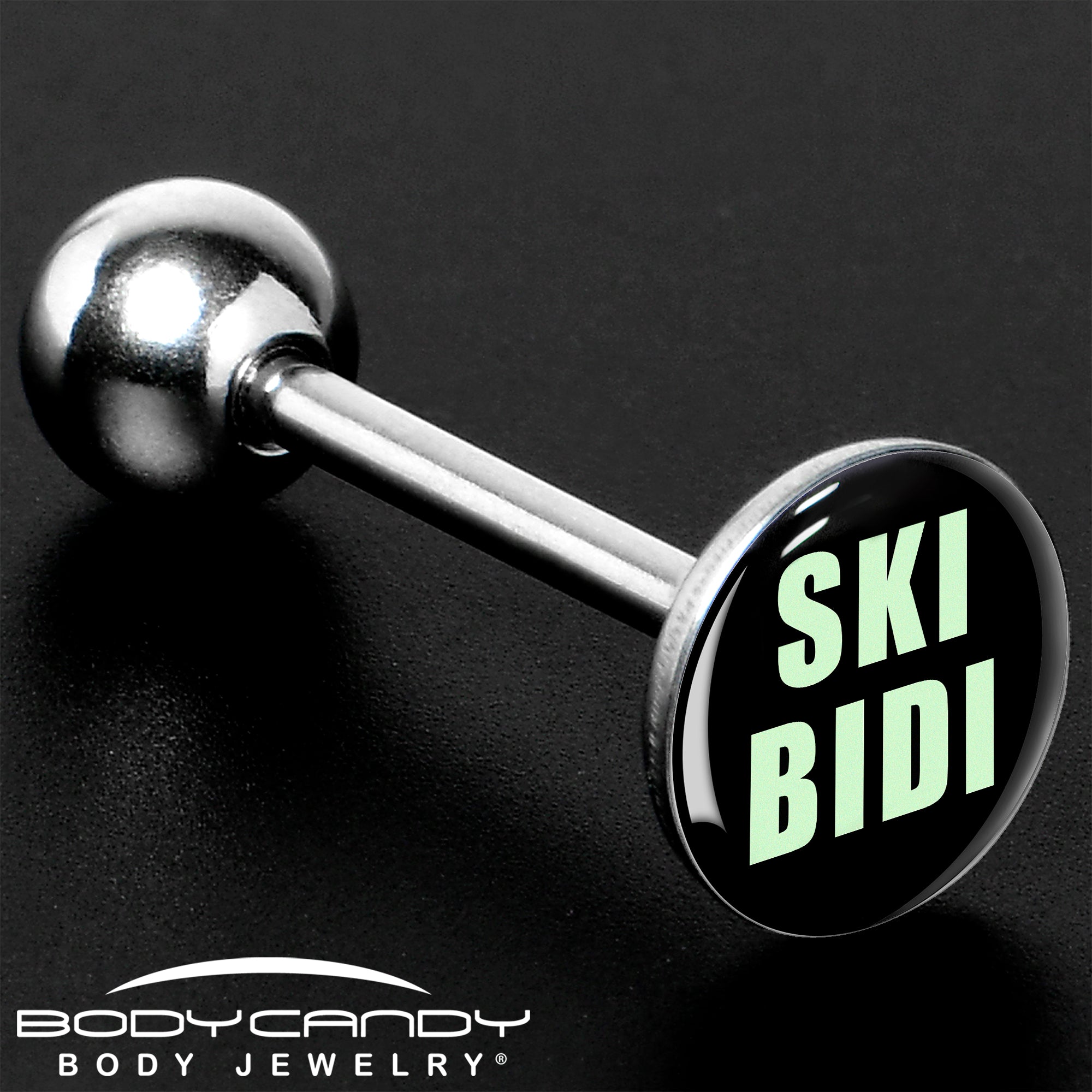 SKIBIDI Barbell Tongue Ring by Onyx O