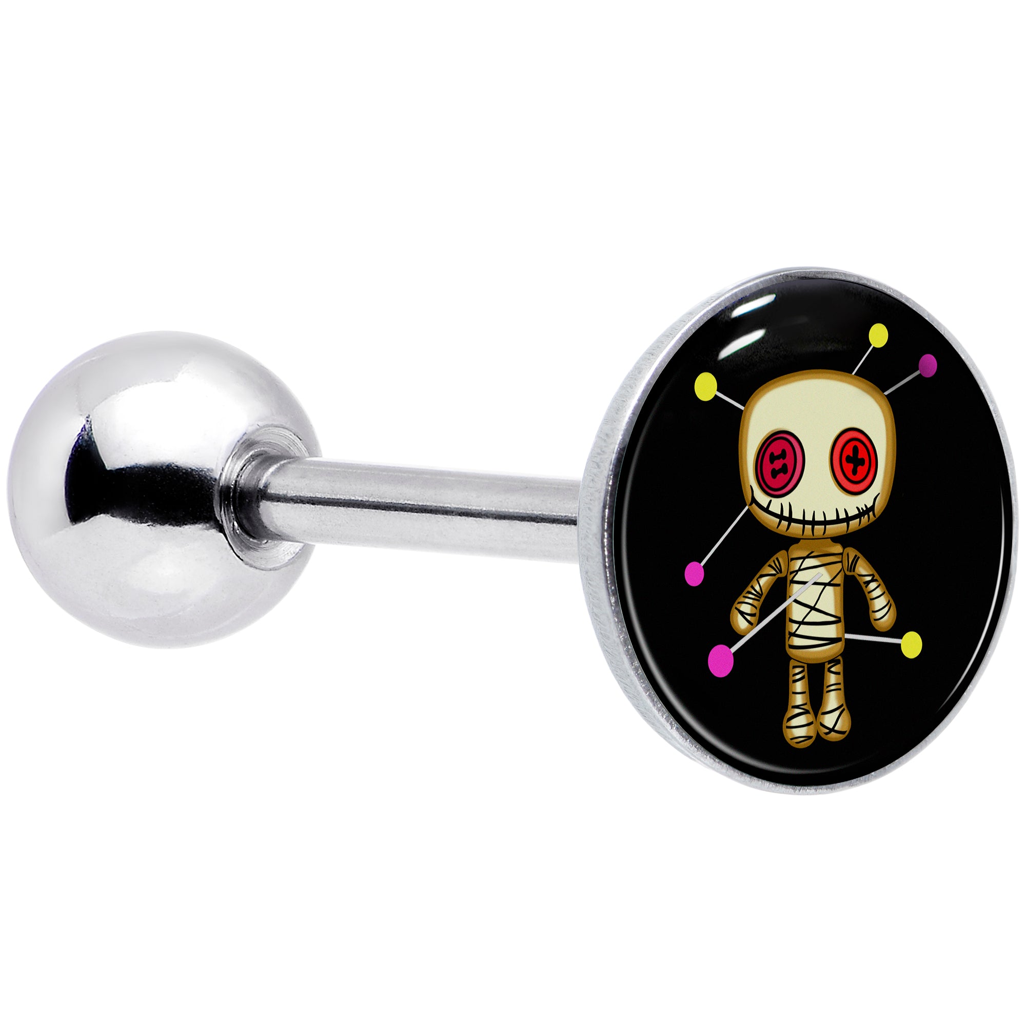 Voodoo Doll Barbell Tongue Ring by Onyx O