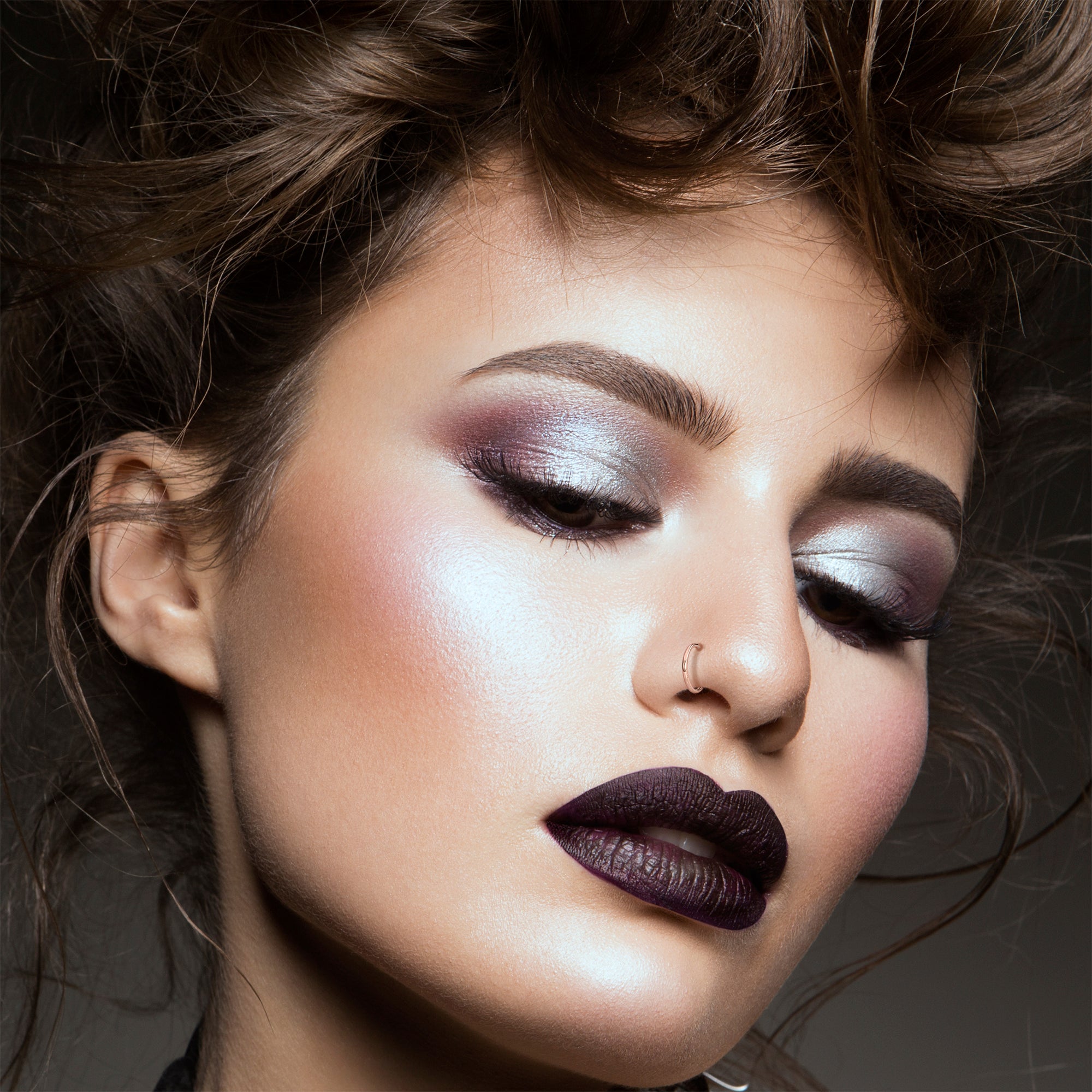 hypoallergenic 18KT rose gold nose ring