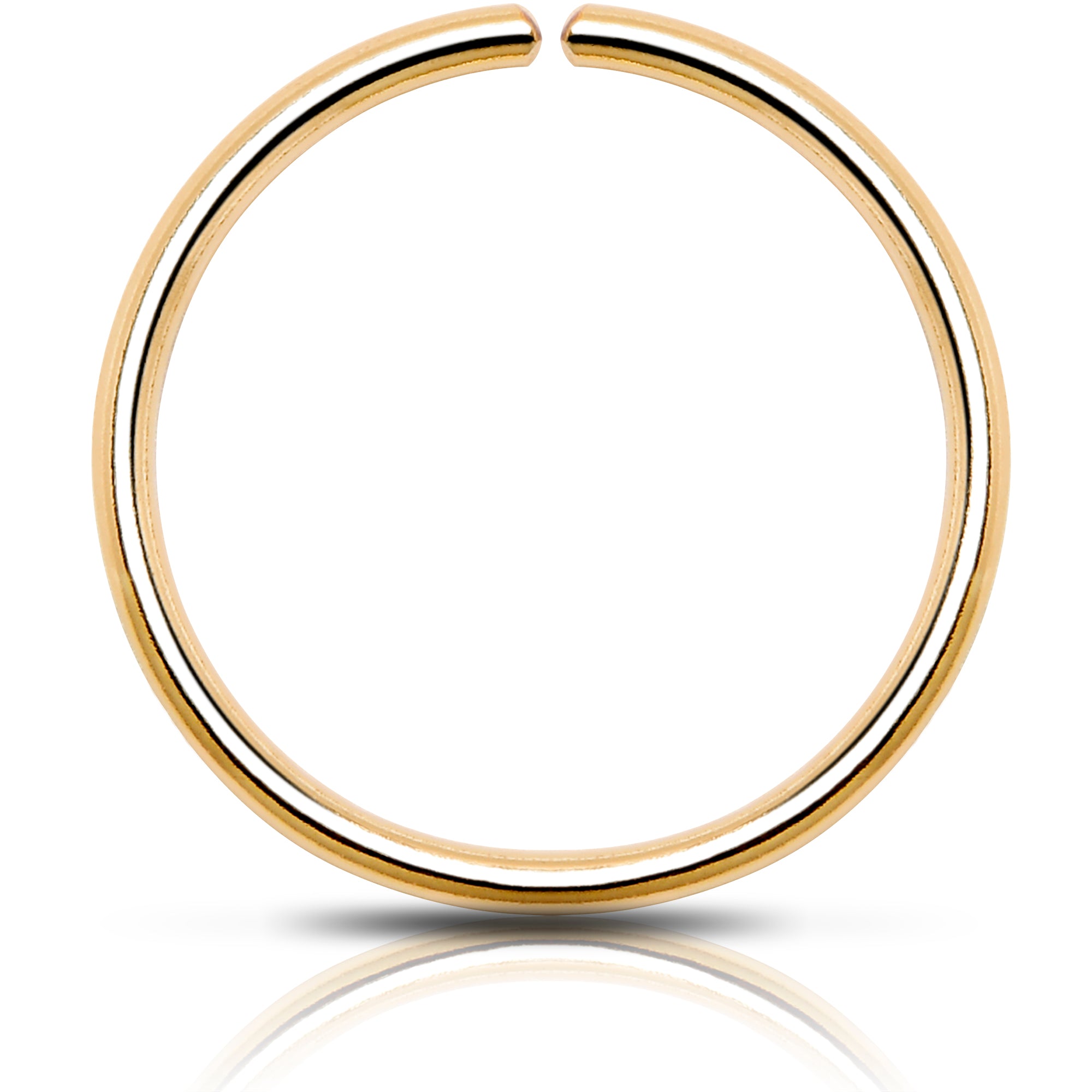 Single Hoop Nose 14k Yellow Gold Filled Nose Hoop Ring