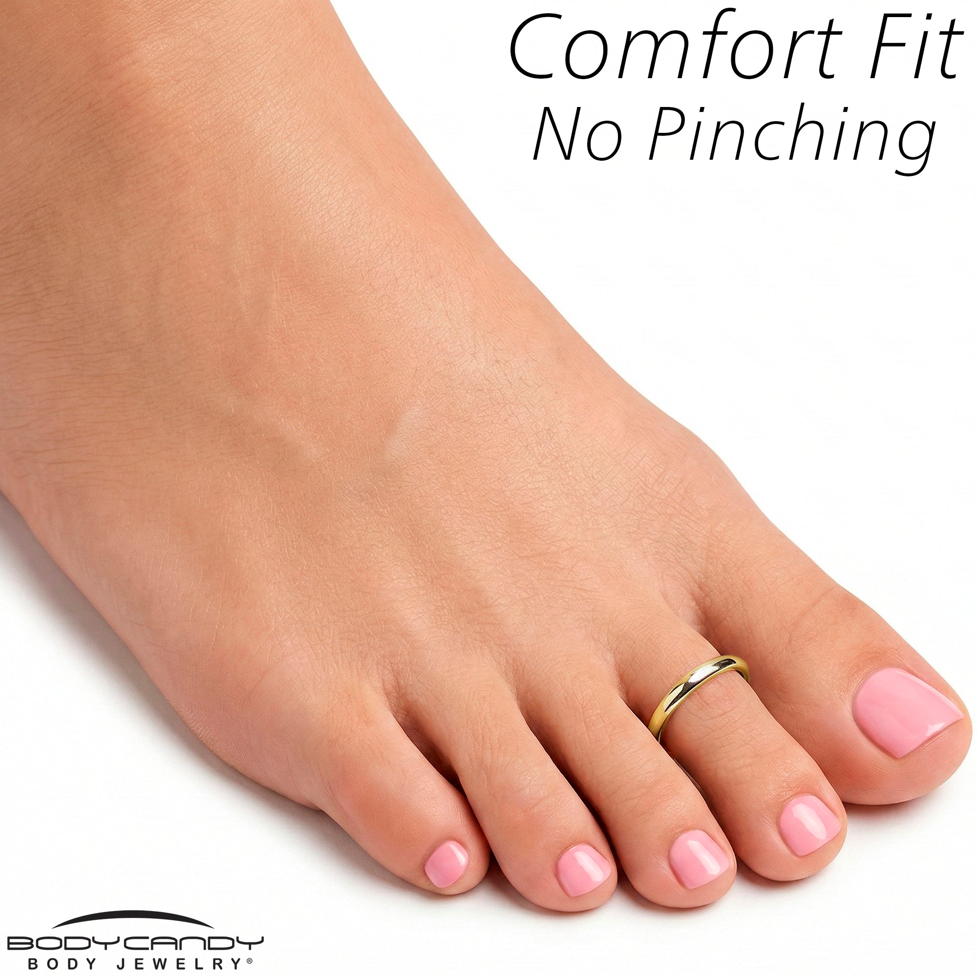 14k Yellow Gold Filled Minimalist Toe Ring - Handmade