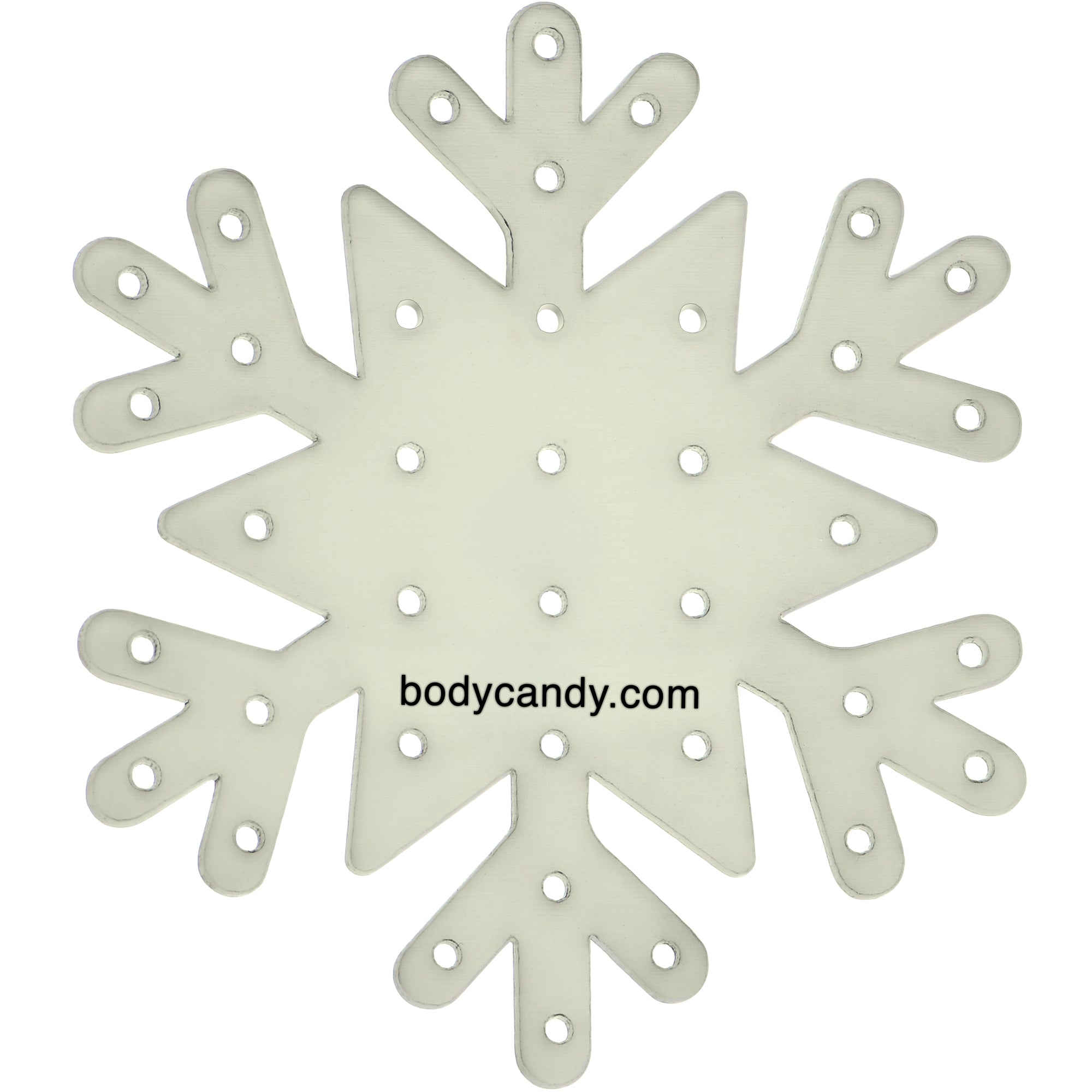 Glow in the dark snowflake earring palette for travel