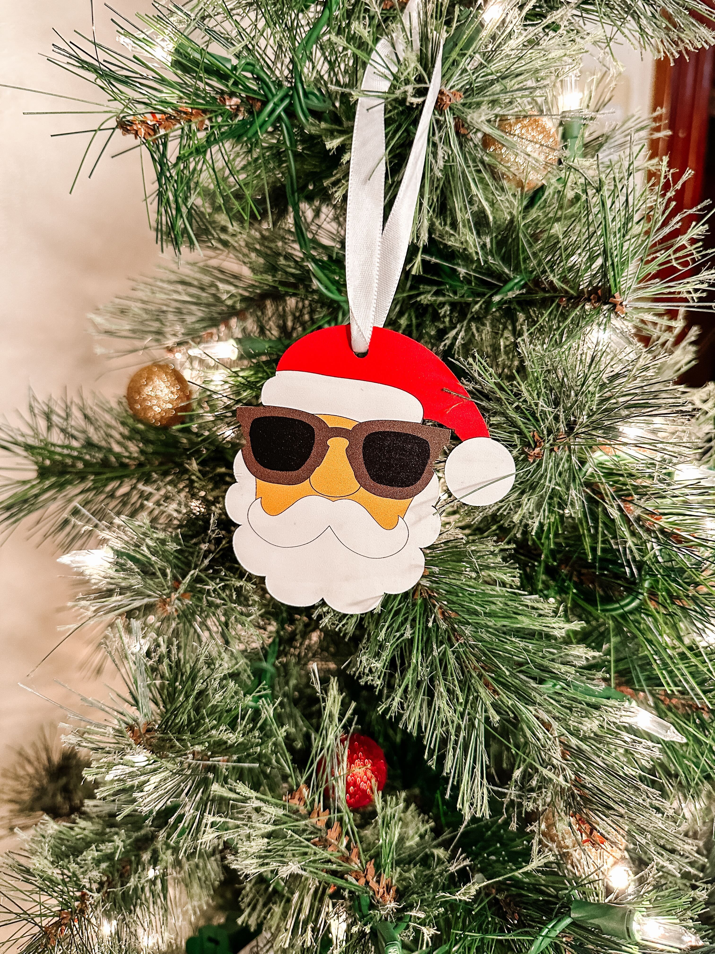 Wood Holiday Santa Claus Christmas Ornament