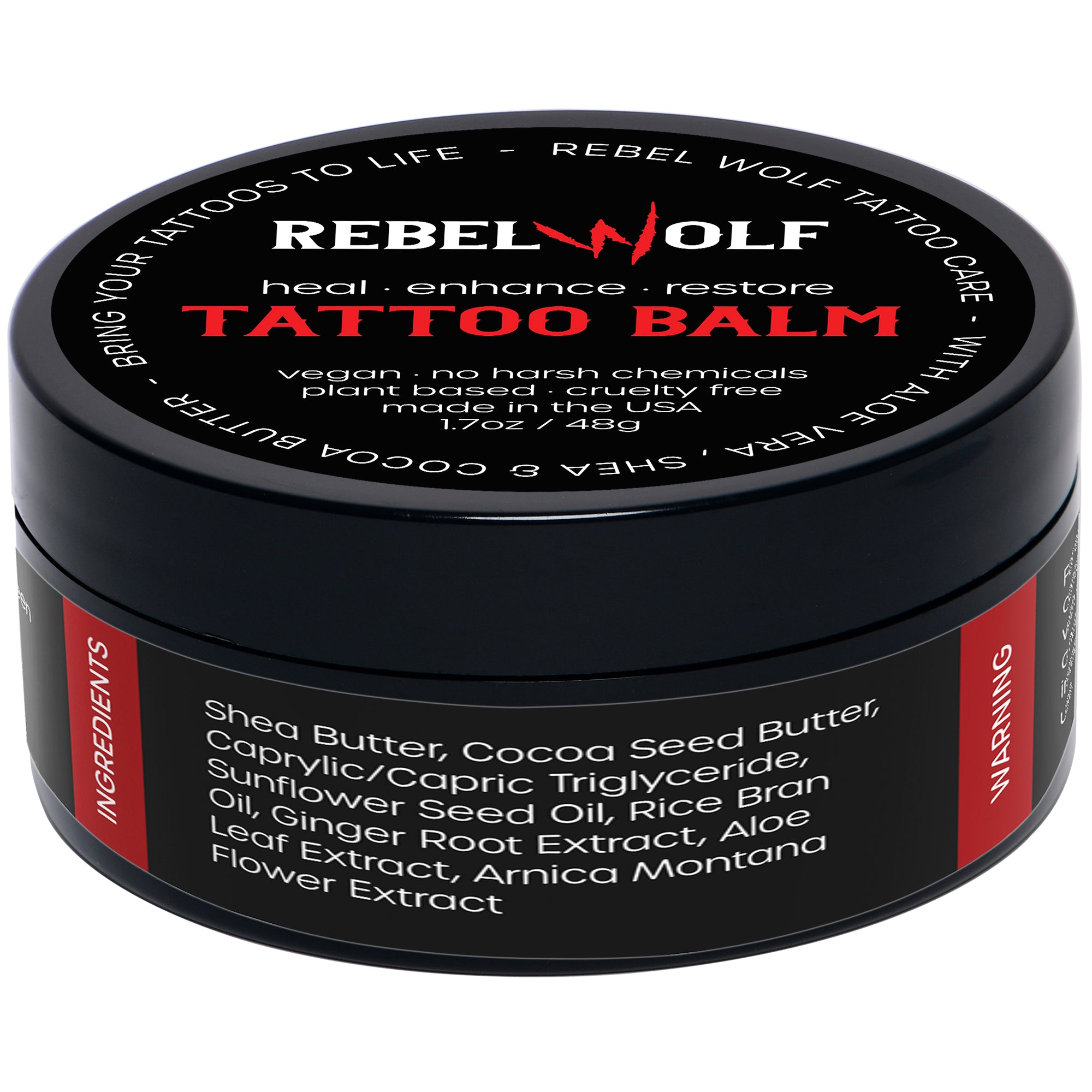 Rebel Wolf Tattoo Aftercare Tattoo Balm