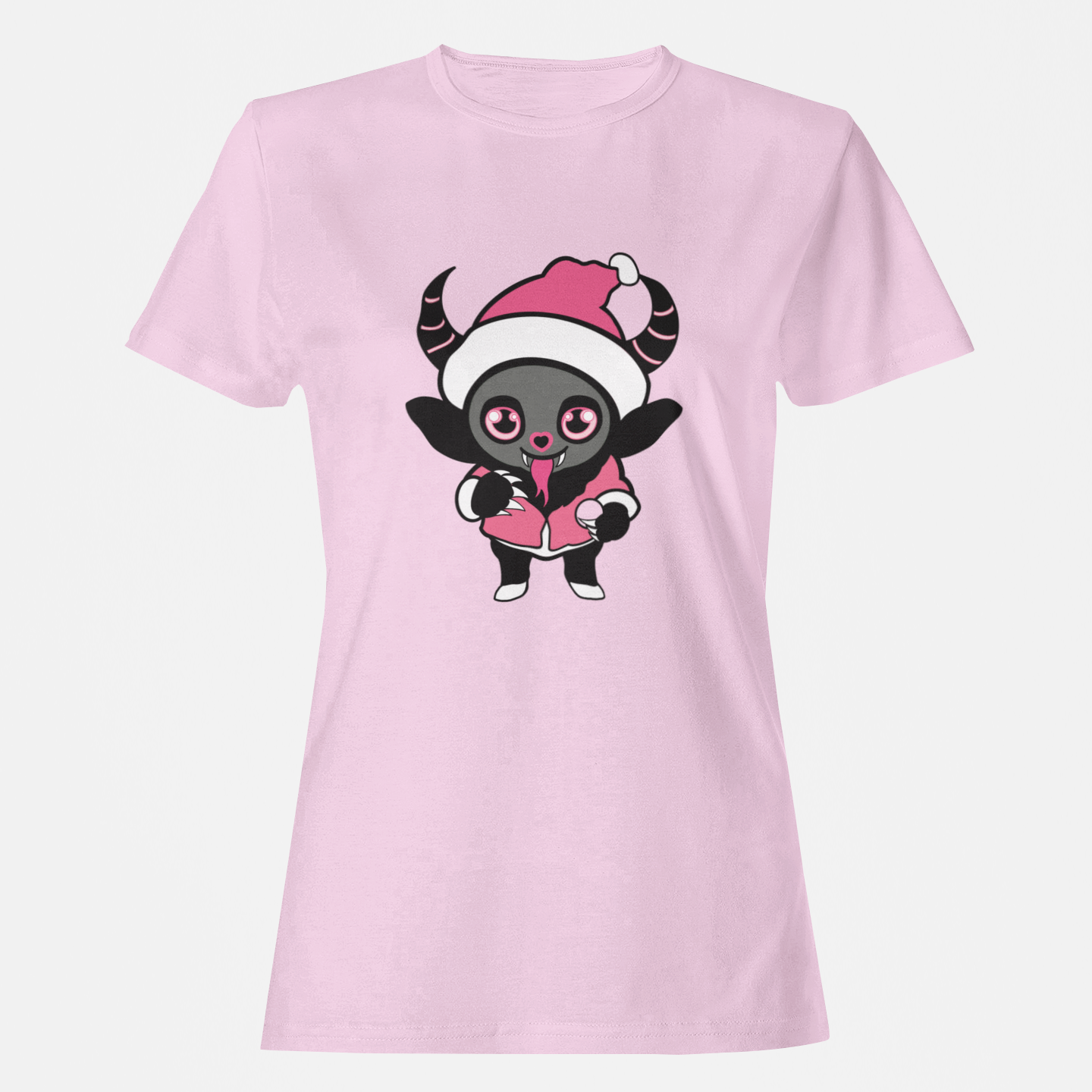 Holiday Krampus Cutie Pink Tee Shirt