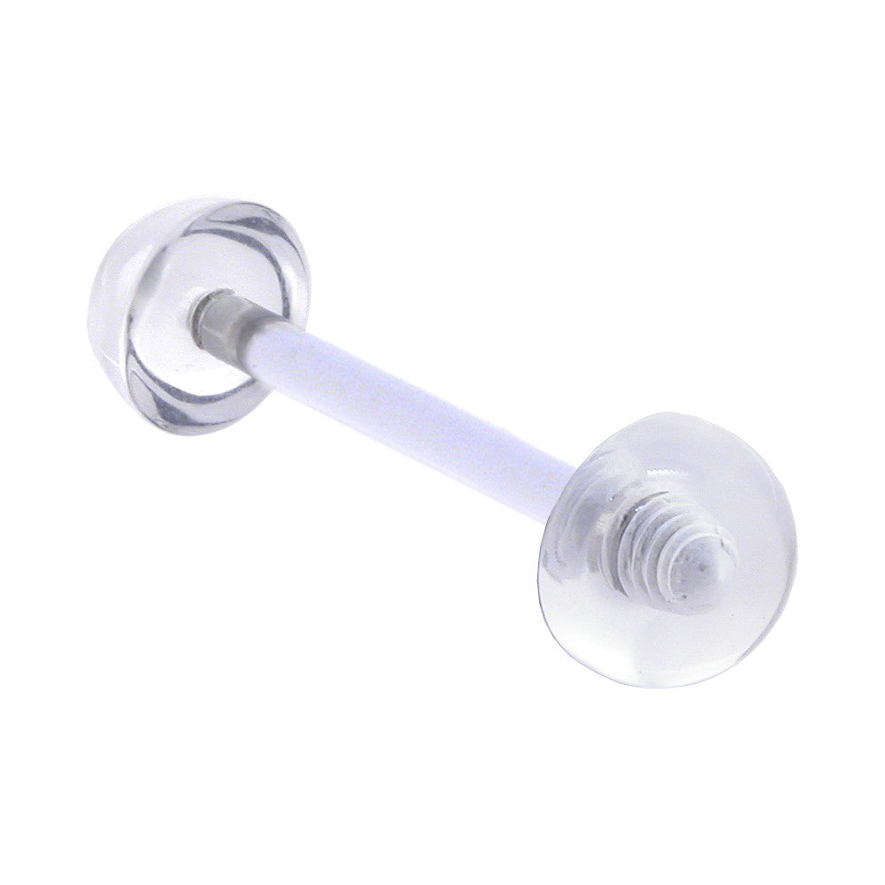 Flexi Clear No-C-Um Barbell Tongue Ring