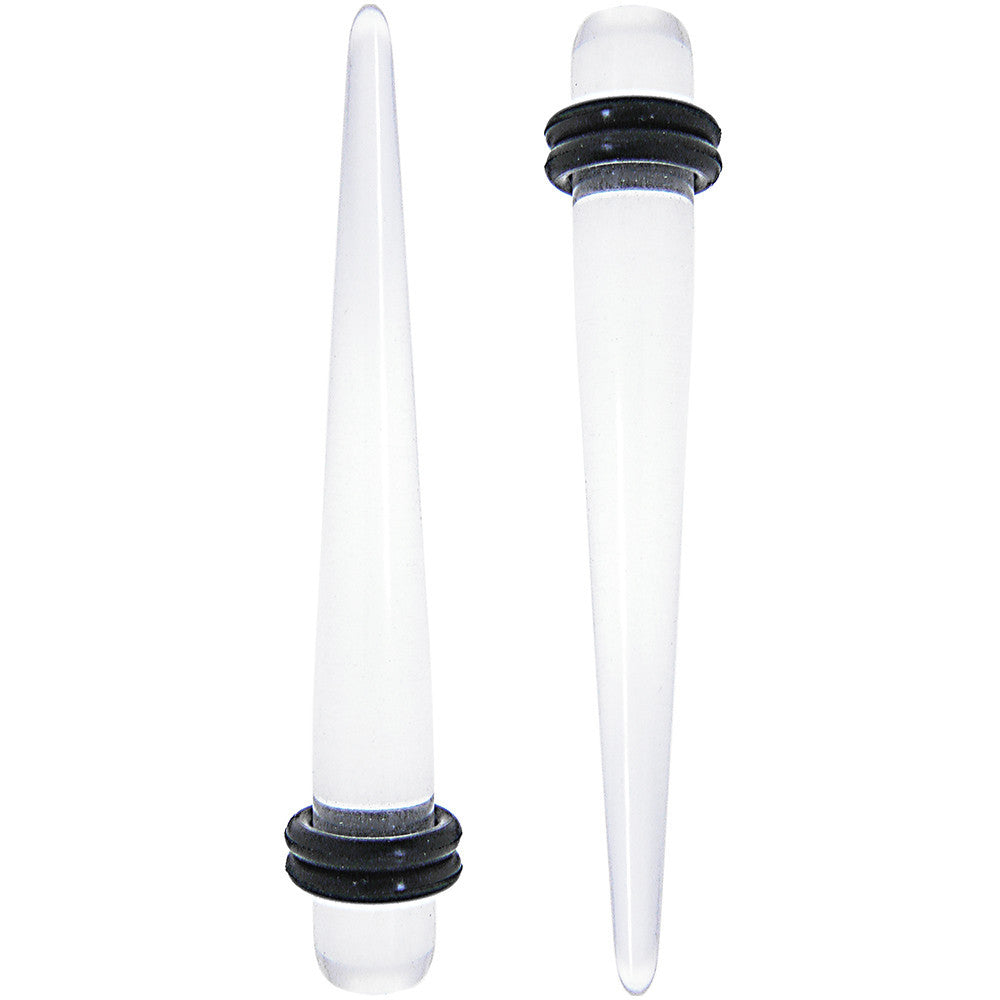 2G Clear UV Acrylic Straight Taper Set