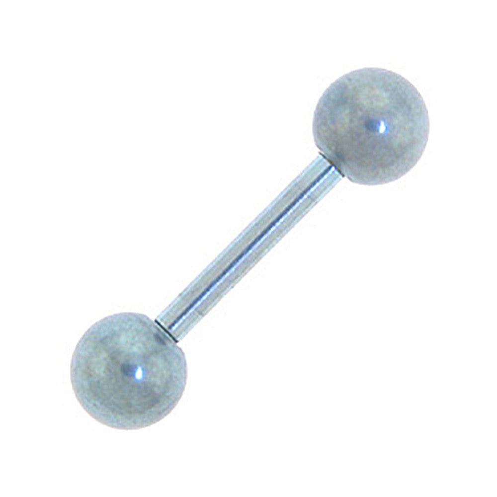 Solid Titanium Light Blue Barbell 5/16-4mm