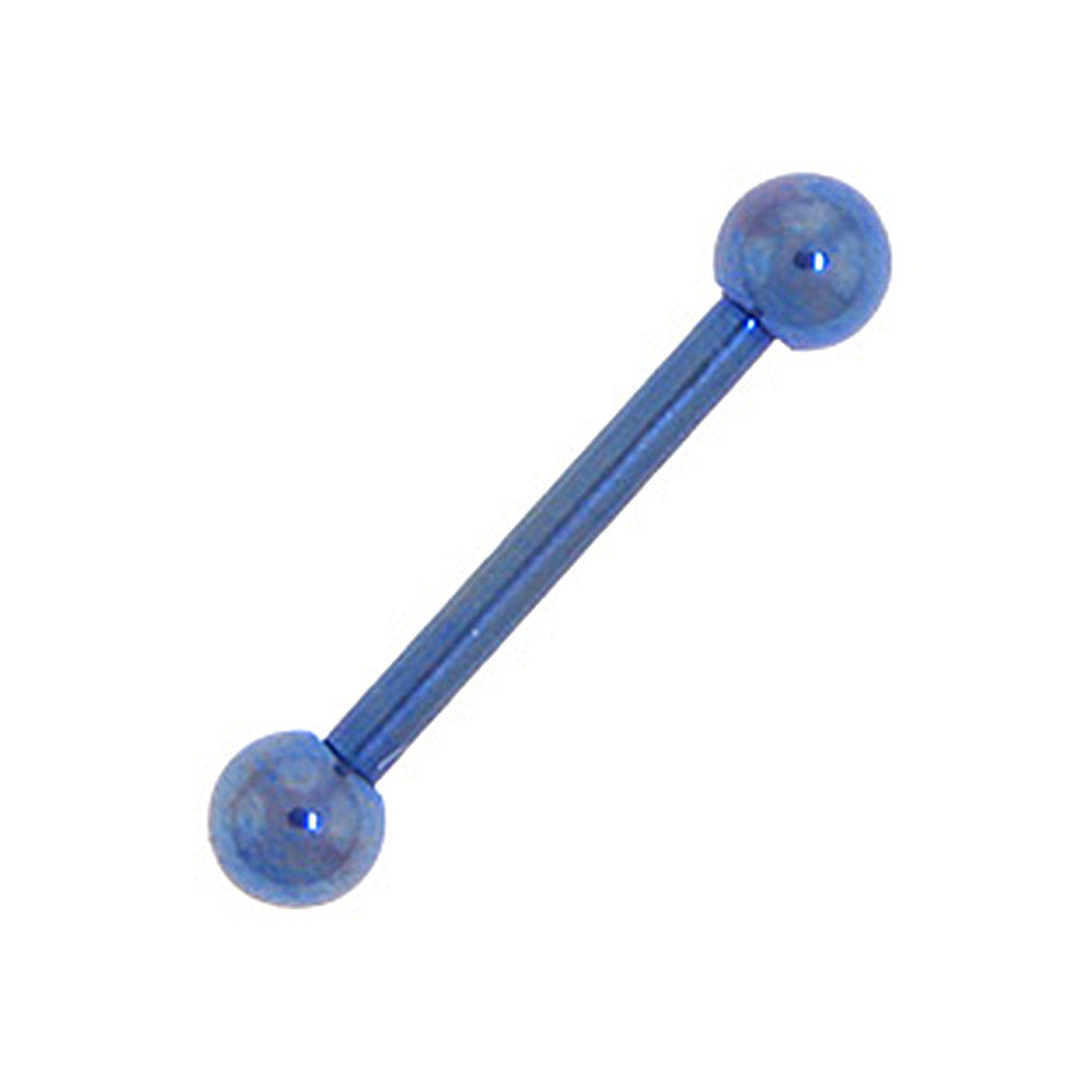 Solid Titanium Cobalt Blue Barbell 3/8-3mm