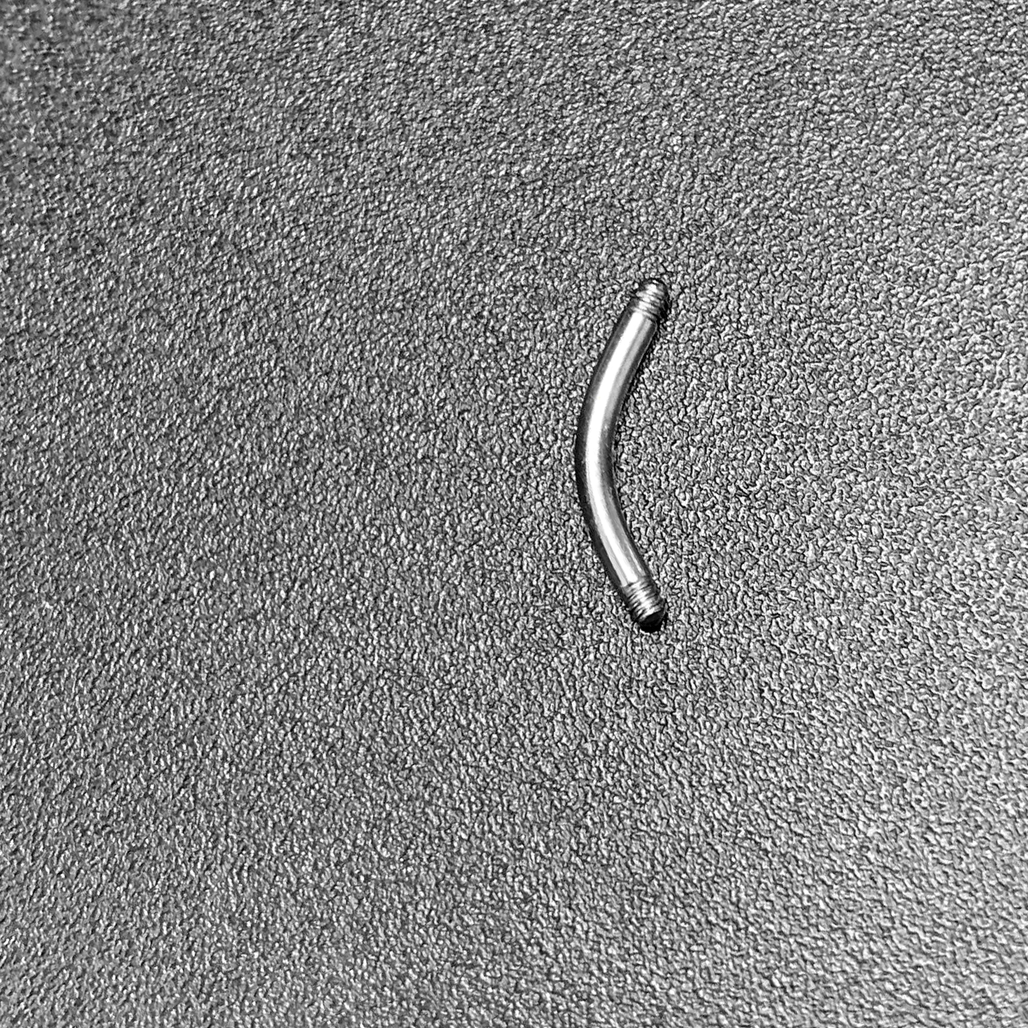 14G 316l Stainless Steel Replacement Curved Barbell 3/8