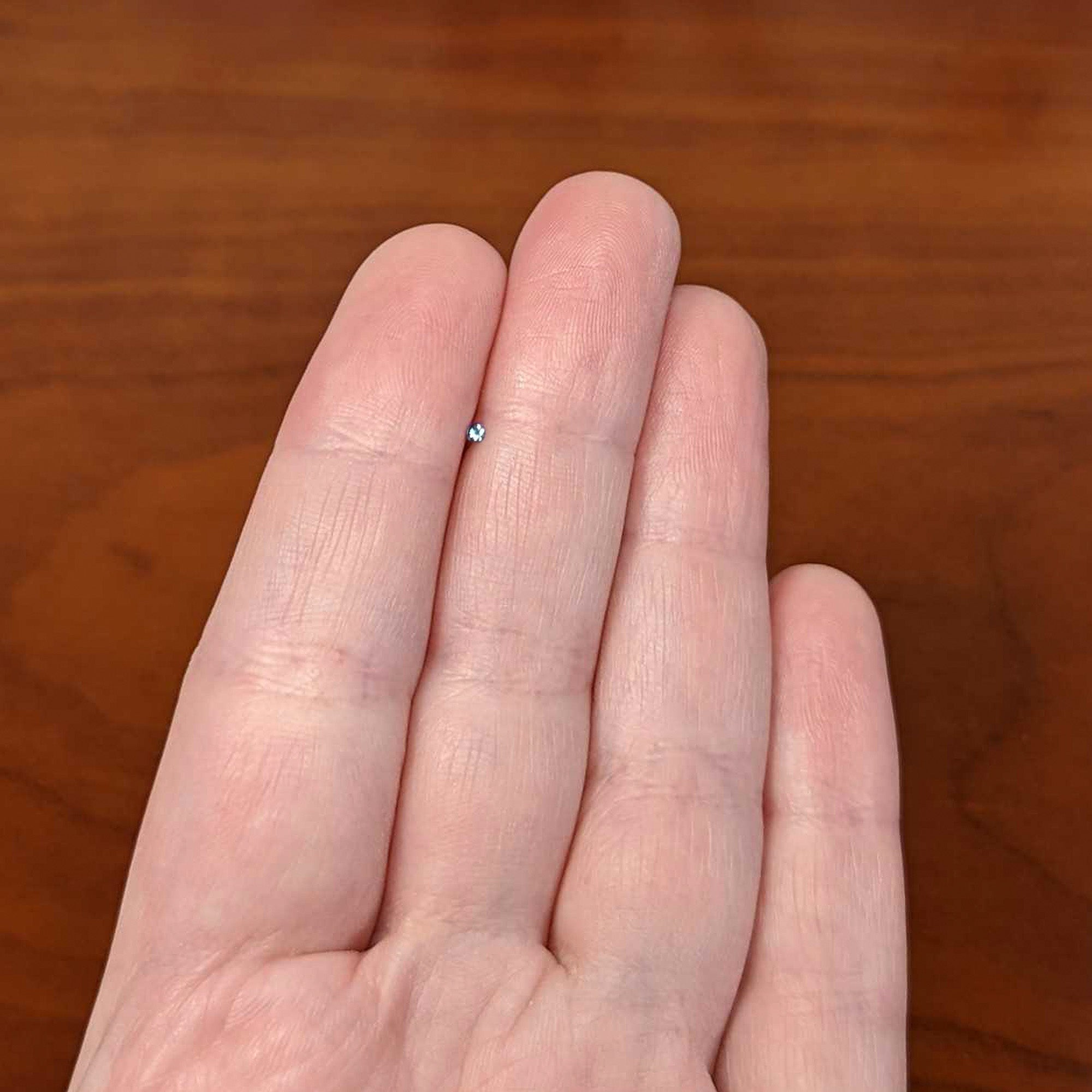 Aqua Gem MICRO Nose Ring Twister