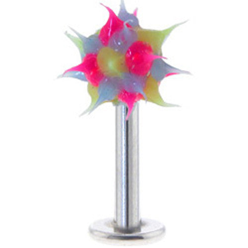 Pink-Lilac-Yellow HEDGEHOG Labret