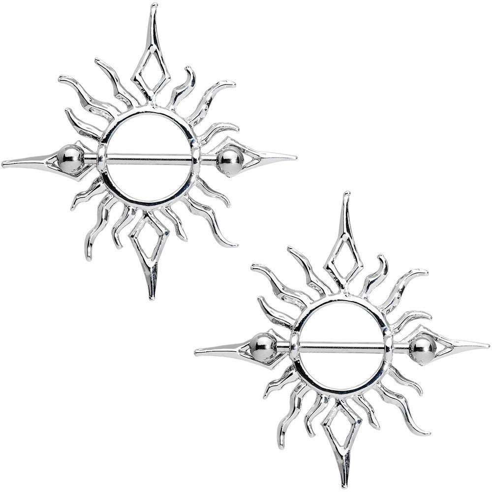 Tribal Sun Fire Nipple Shield Set