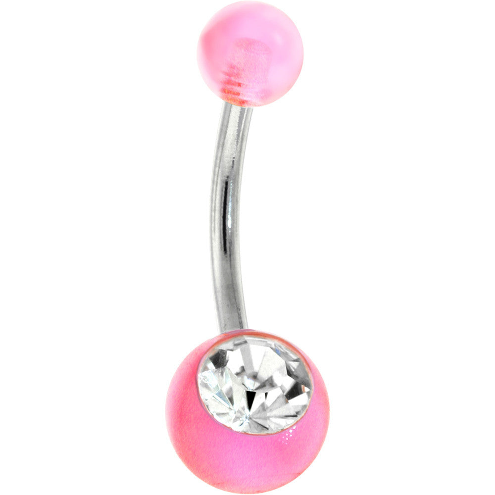 Crystalline Gem Pinksicle Belly Ring