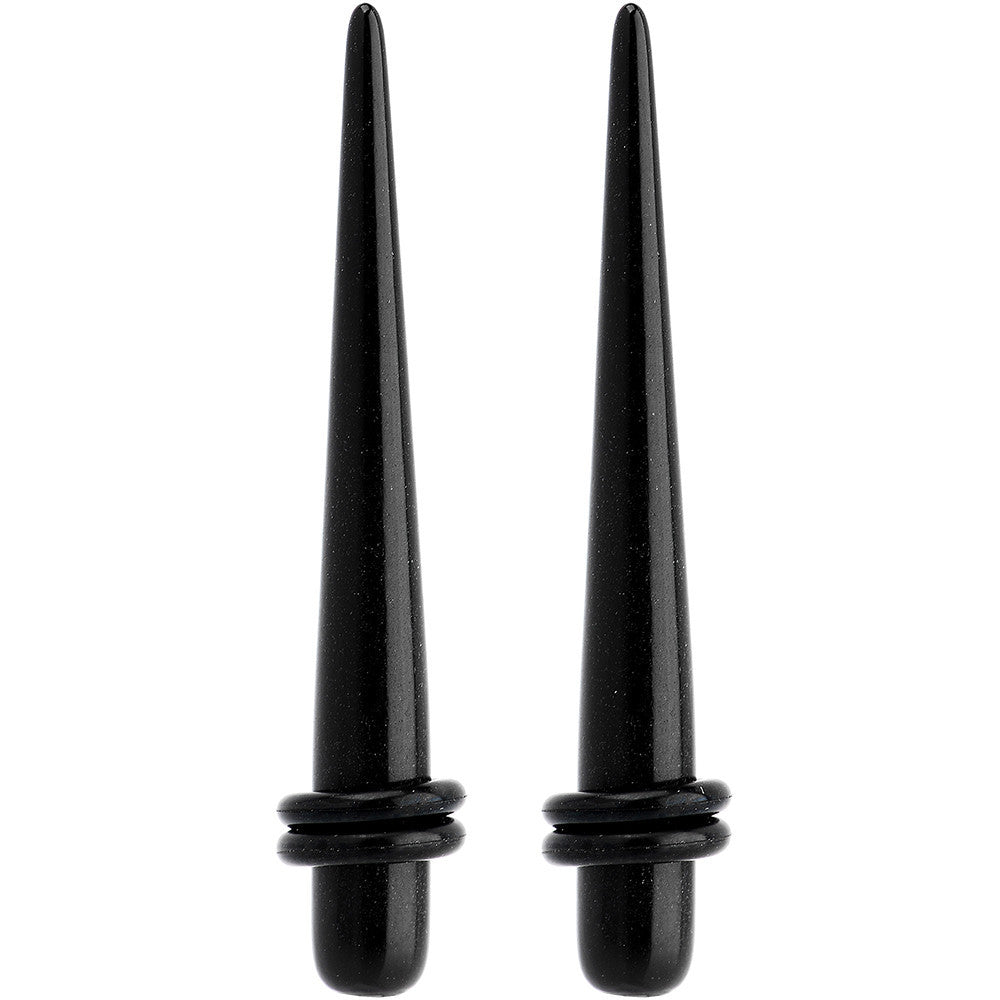 2G Black UV Acrylic Straight Taper Set