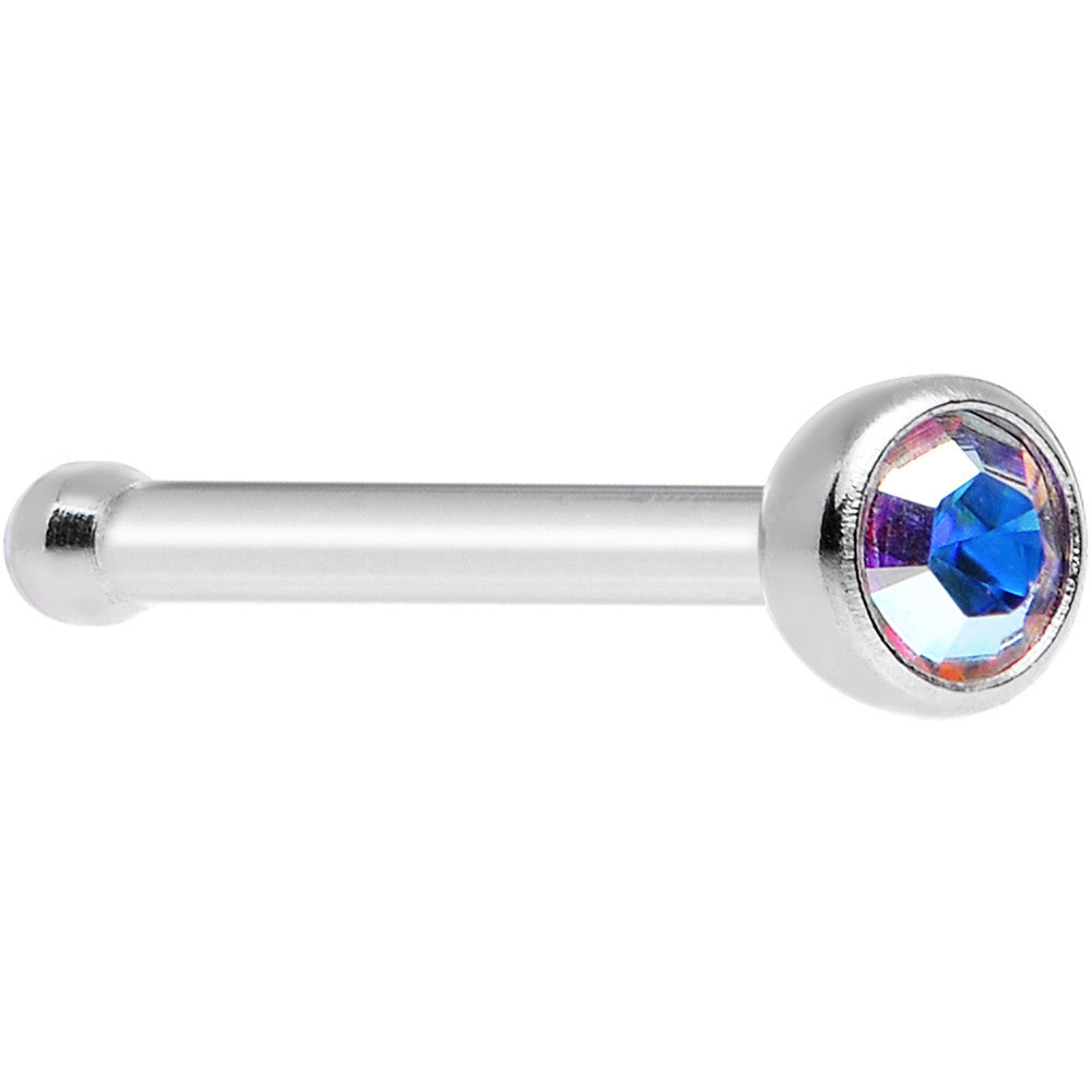 Crystal Aurora Nose Bone Created with Crystals