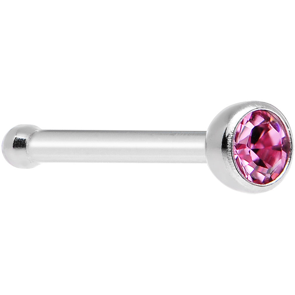 Rose Nose Bone Created with Crystals