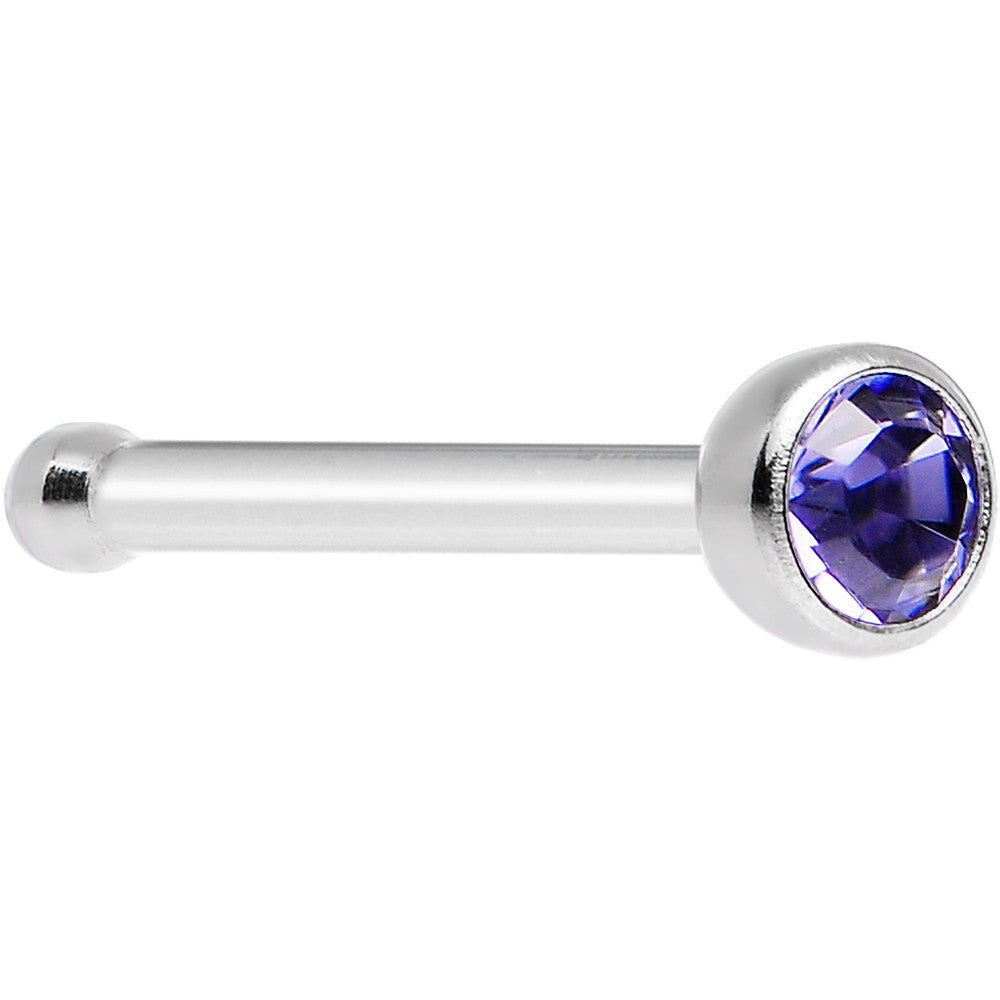 Tanzanite Nose Bone Created with Crystals