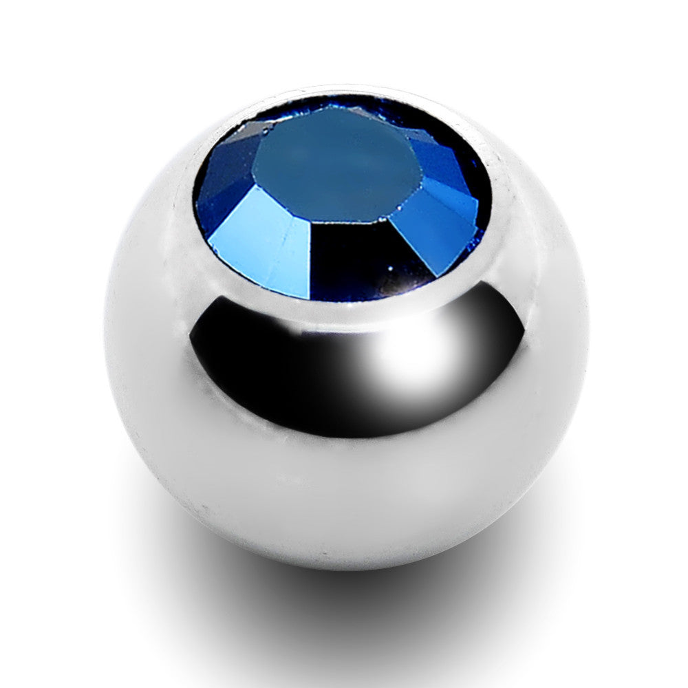 5mm Metallic Blue Replacement Ball Created with Crystals
