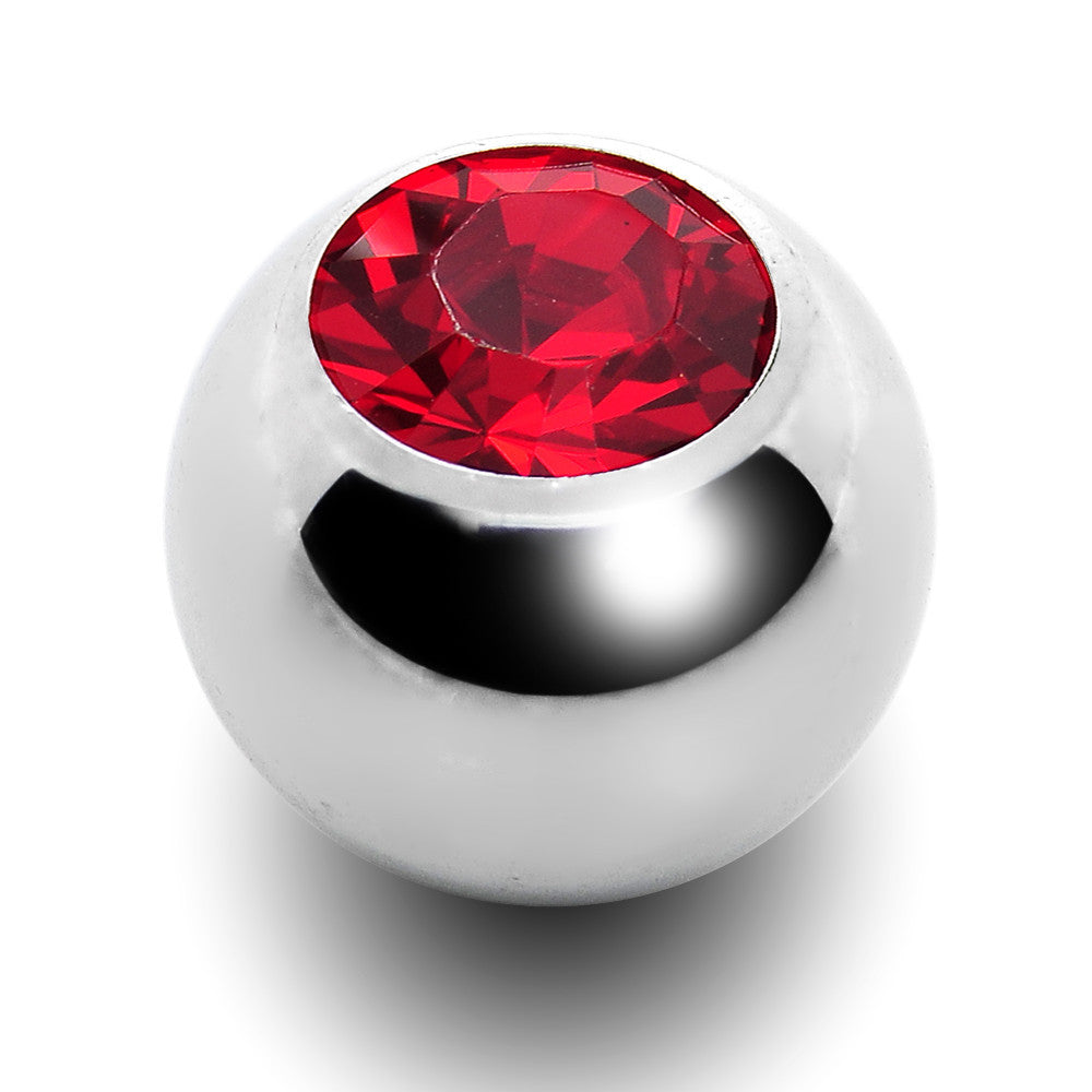 5mm Light Siam Replacement Ball Created with Crystals