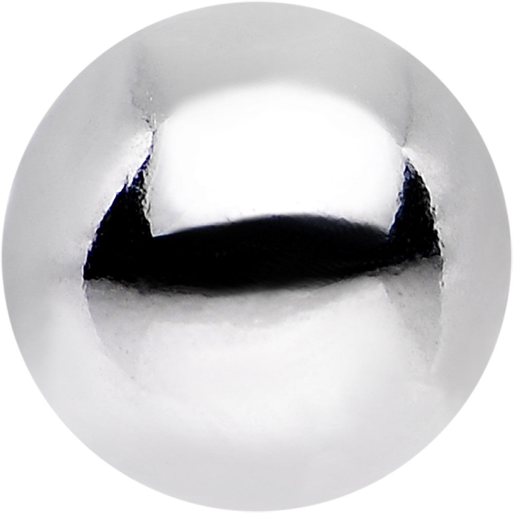 Solid 14k White Gold Replacement Ball 4.5mm - 14G