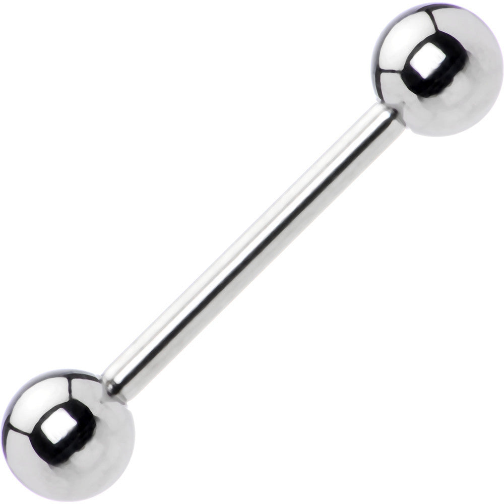 12G Straight Stainless Steel Barbell 3/4 6mm