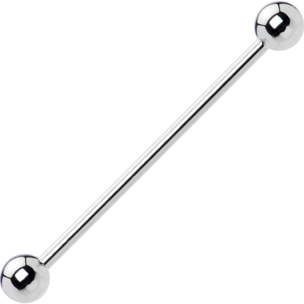 14G 1/4 316L Stainless Steel Straight Industrial Barbell