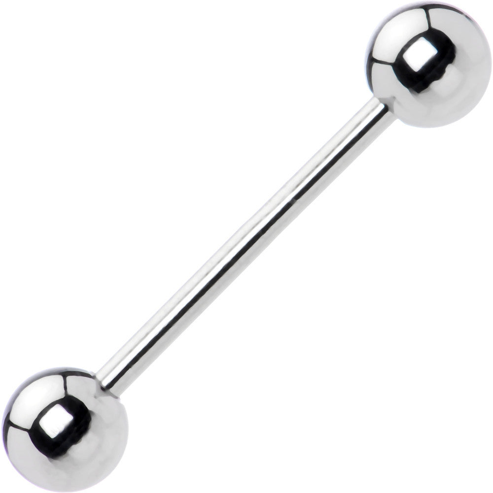 14G Straight Stainless Steel Barbell 3/4 6mm