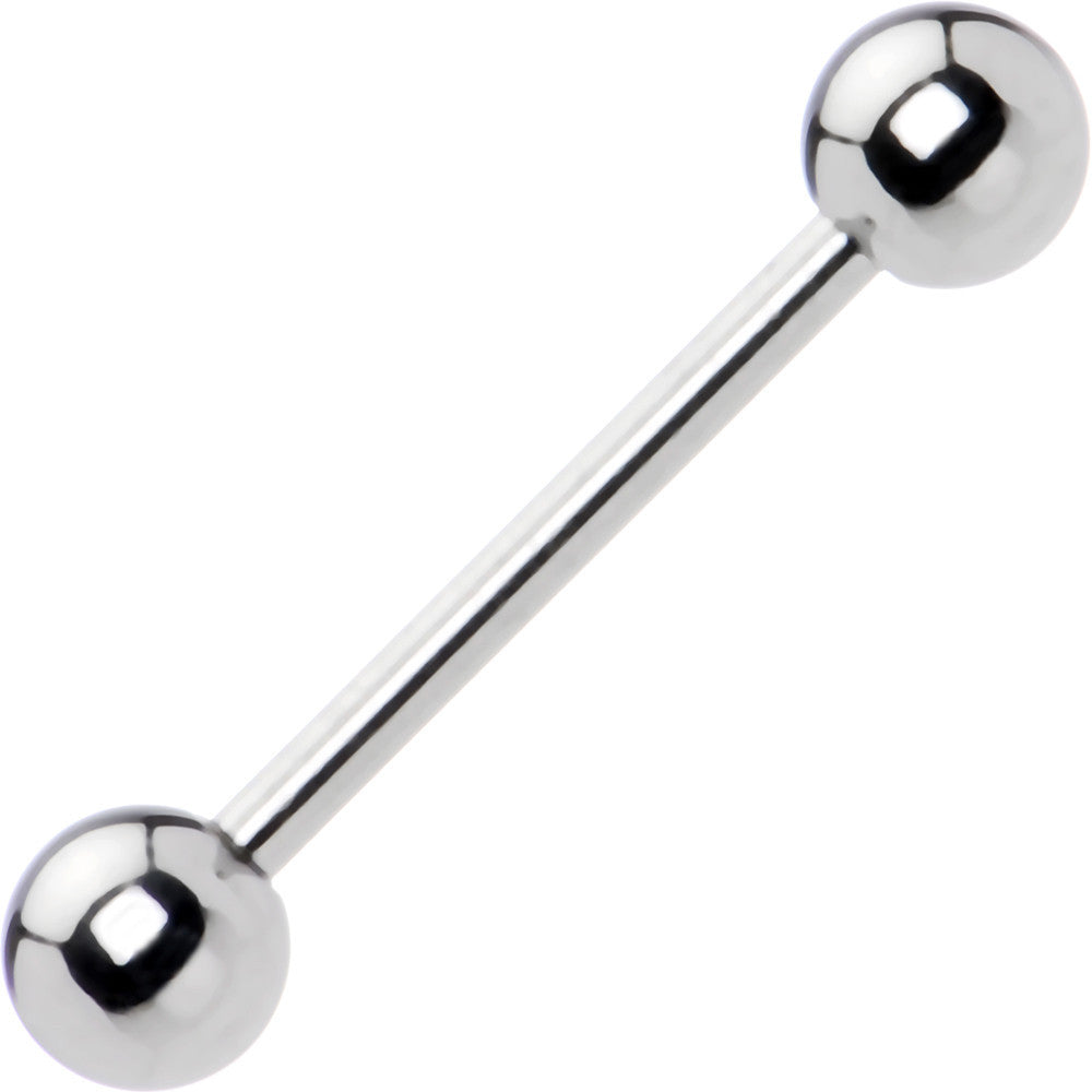 16 Gauge Straight Stainless Steel Barbell 1/2 4mm