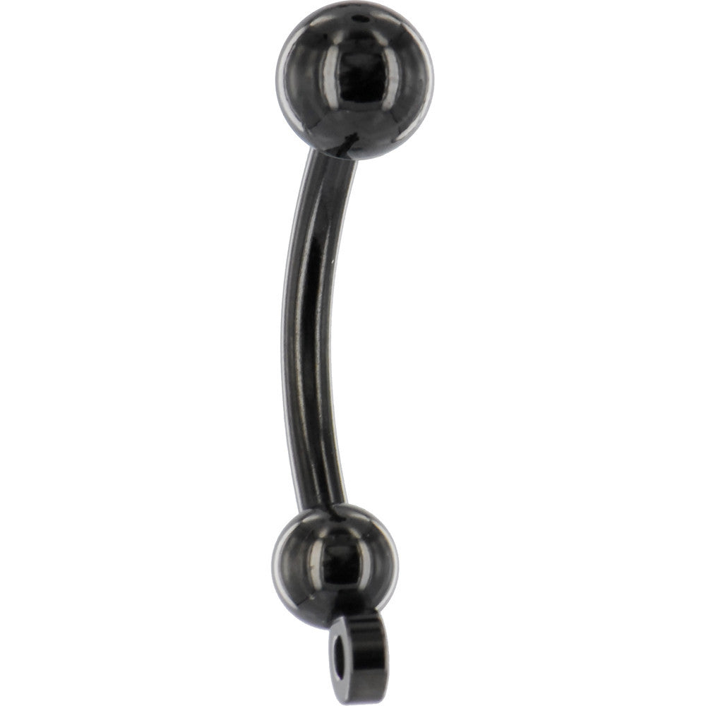 Black Titanium Anodized ADD ON CHARM Belly Ring