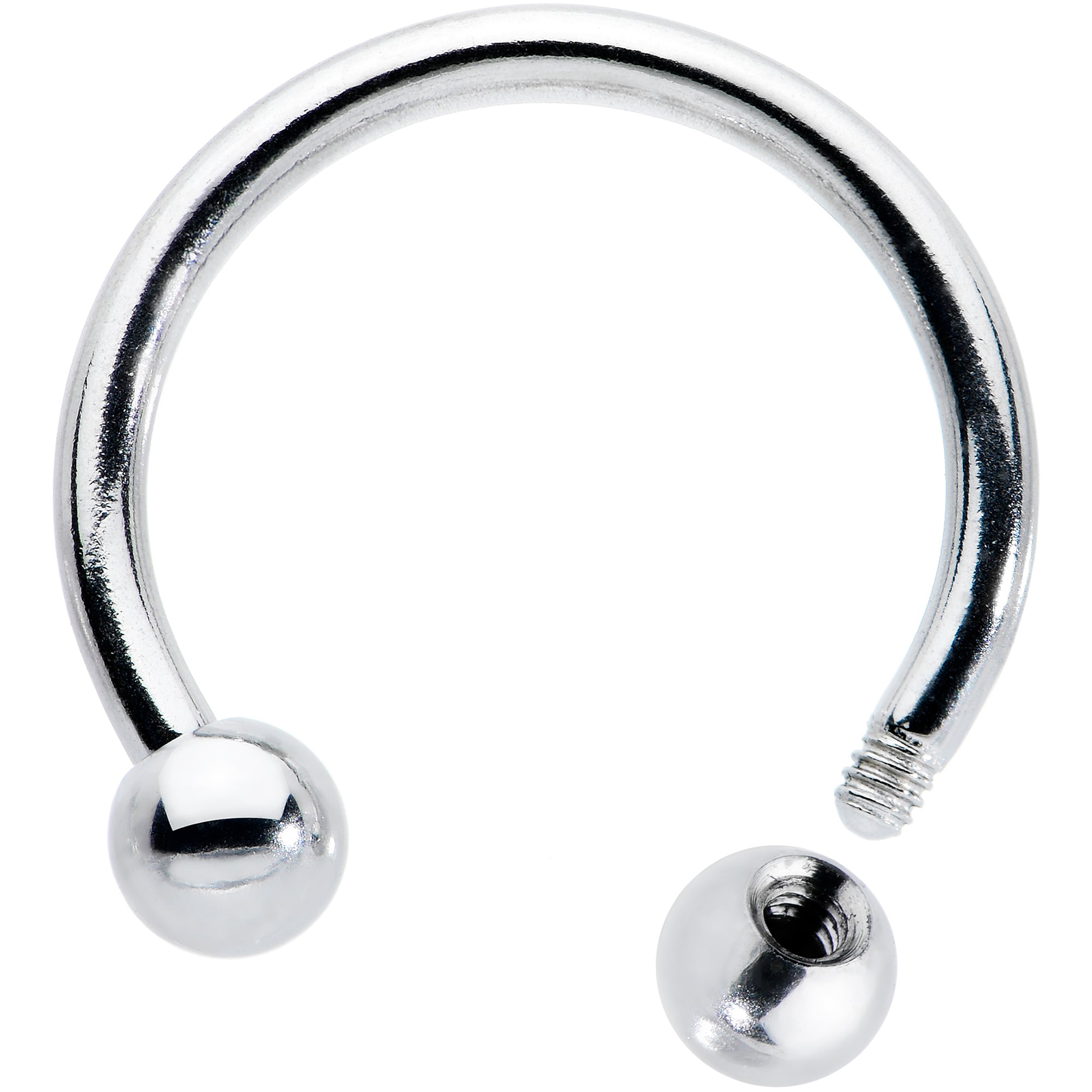 16G STEEL HORSE SHOE Circular Barbell 3/8 3mm