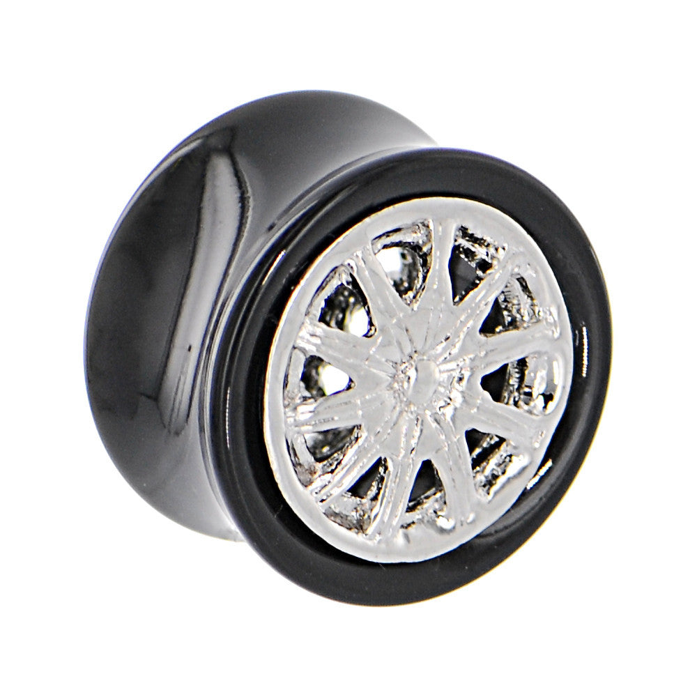 20mm Black Acrylic WHEEL FRAME Saddle Plug